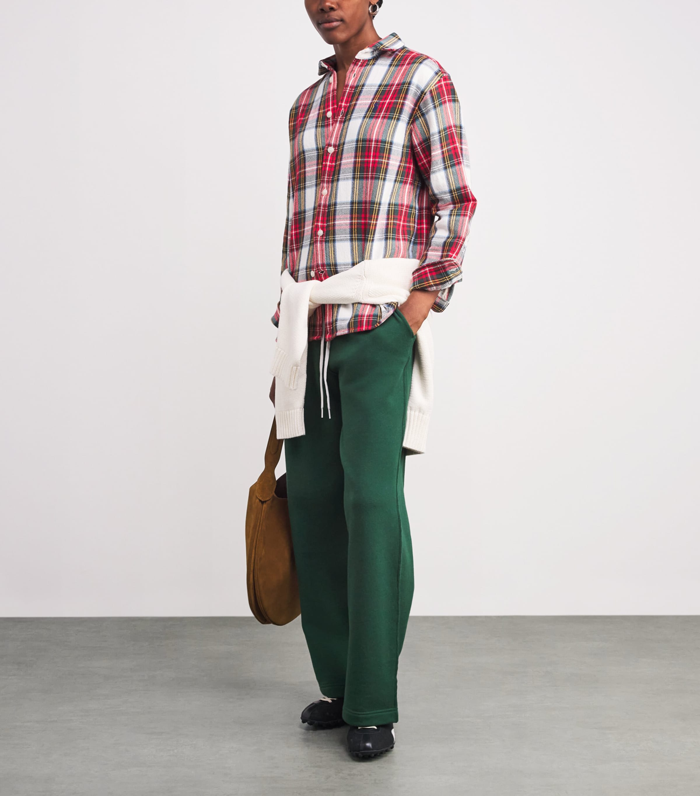 Cotton-Blend Polo Pony Sweatpants NORTHWEST PINE Image 2