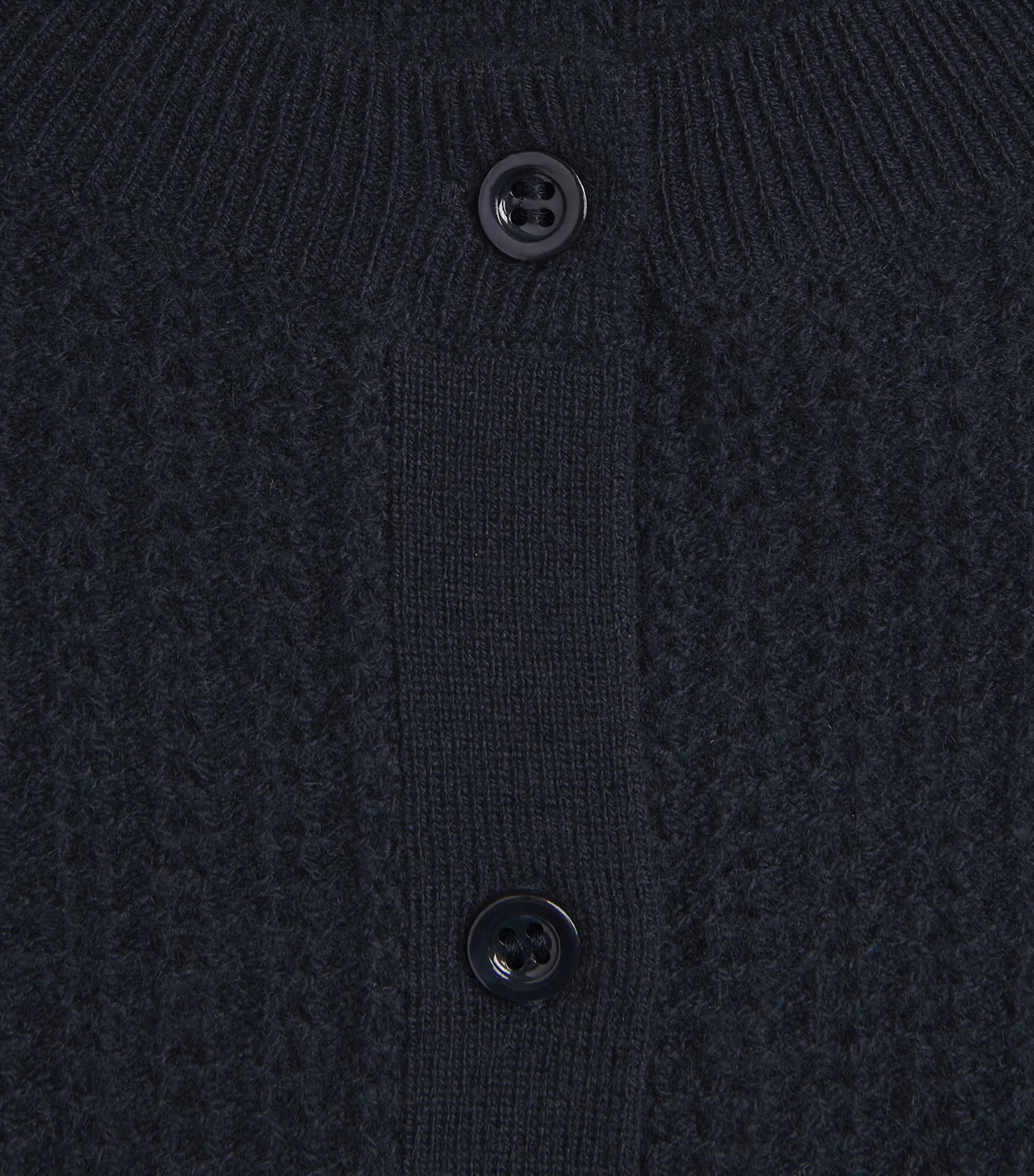 The Ladder Pointelle Cardigan NAVY Image 5