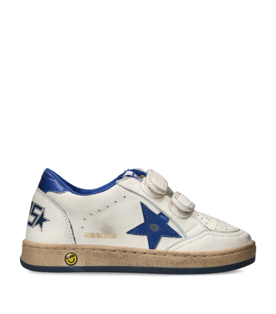 Leather Ball Star Sneakers WHITE/NAVY Image 1
