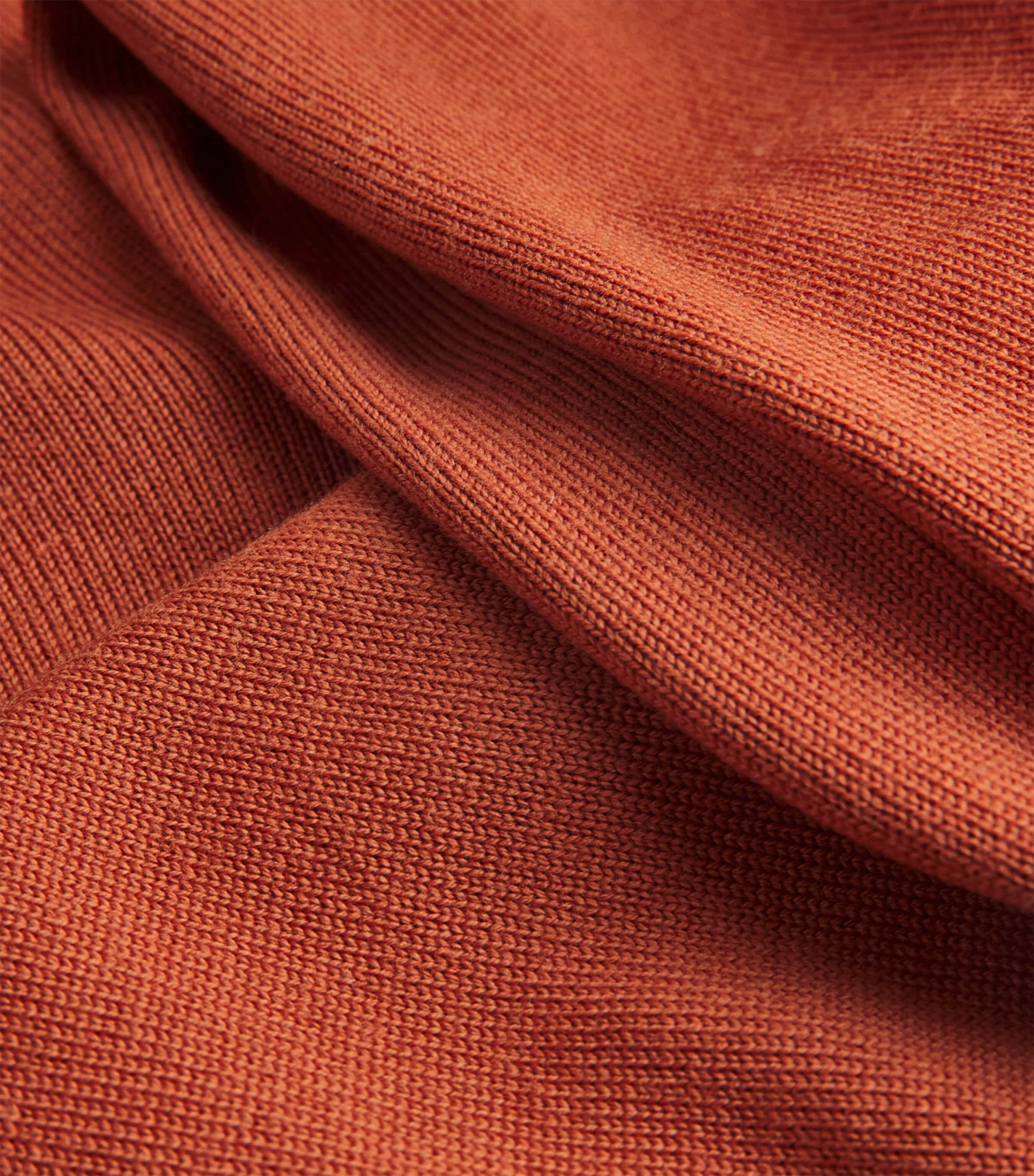 Virgin Wool Knitted Trousers 004 COPPER Image 5