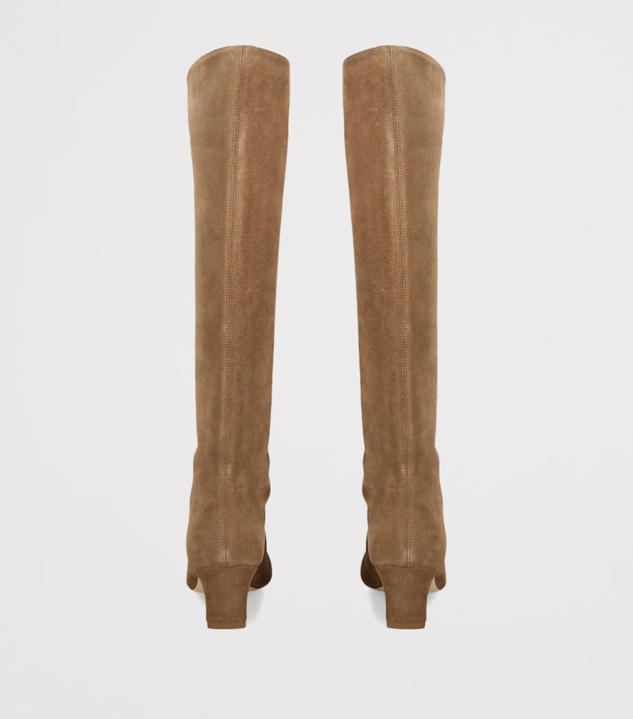 STAUD Leather Wally Knee-High Boots 55 Beige Image 3