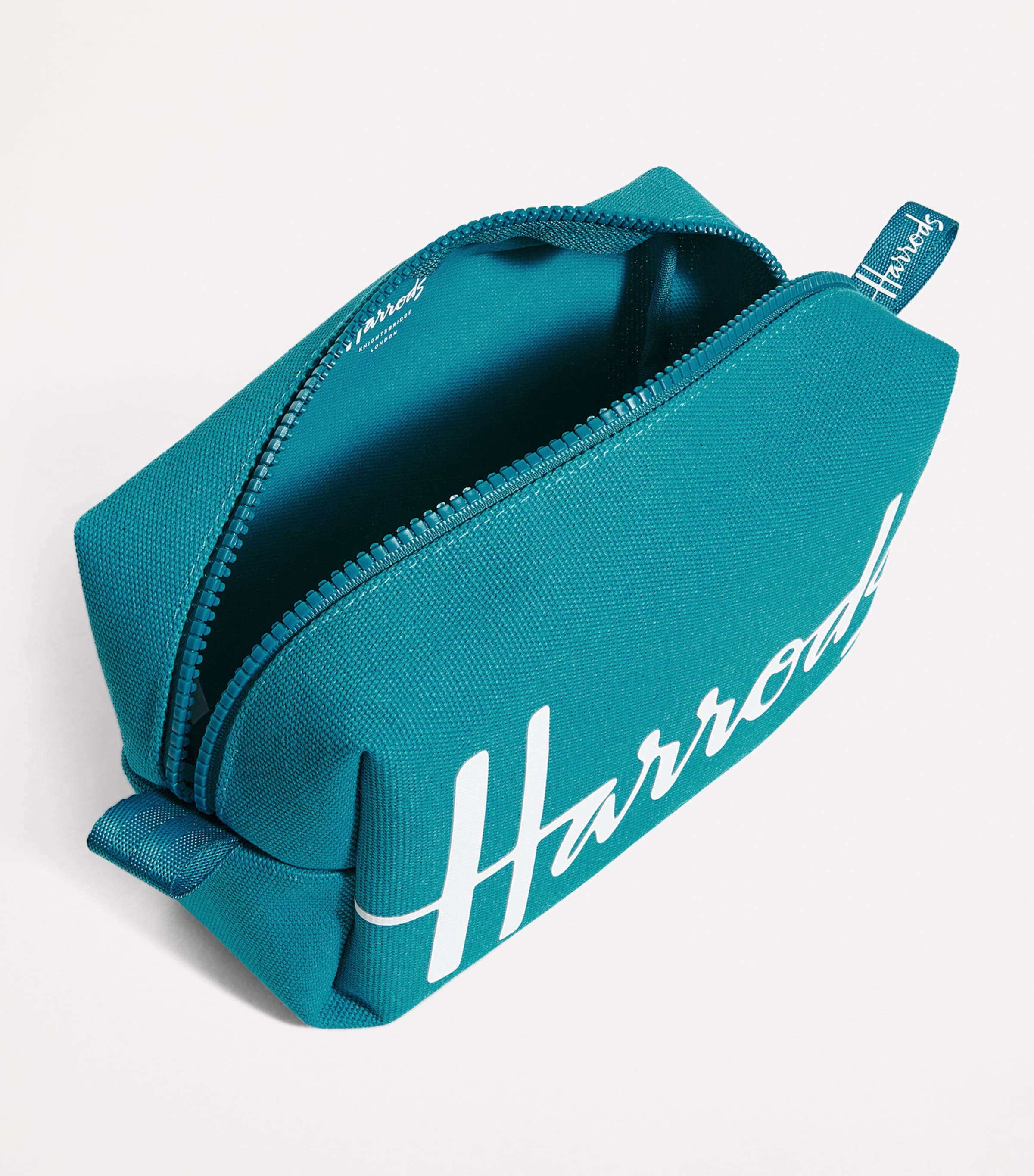 Cotton Logo Cosmetics Bag TEAL Image 2