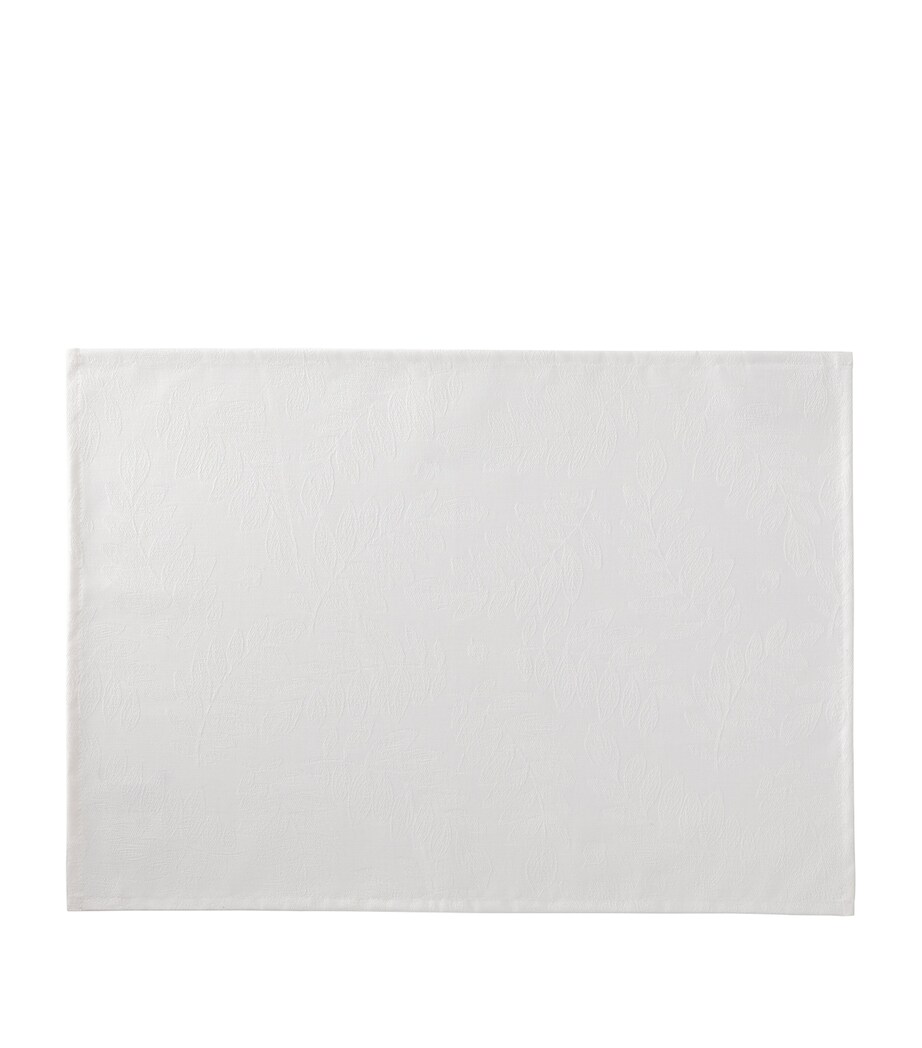 Le Jacquard Français Végétal Mood Placemat (50cm x 36cm) White Image 1