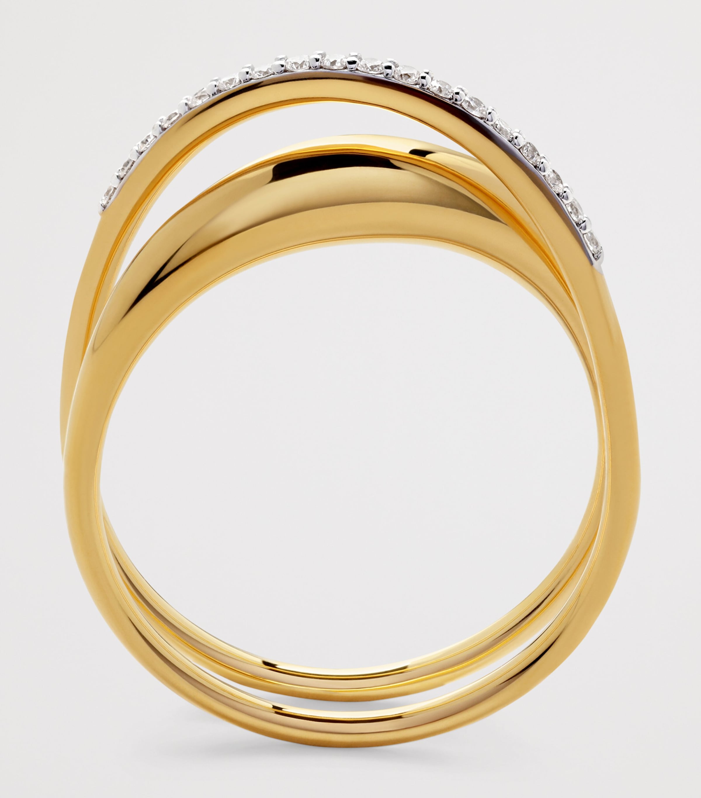 Gold Vermeil and Diamond Nura Wrap Ring 18K GOLD VERMEIL Image 2