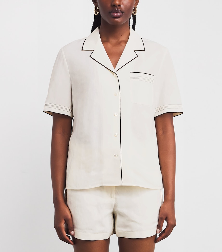 Short-Sleeve Shirt 100 WHITE Image 3