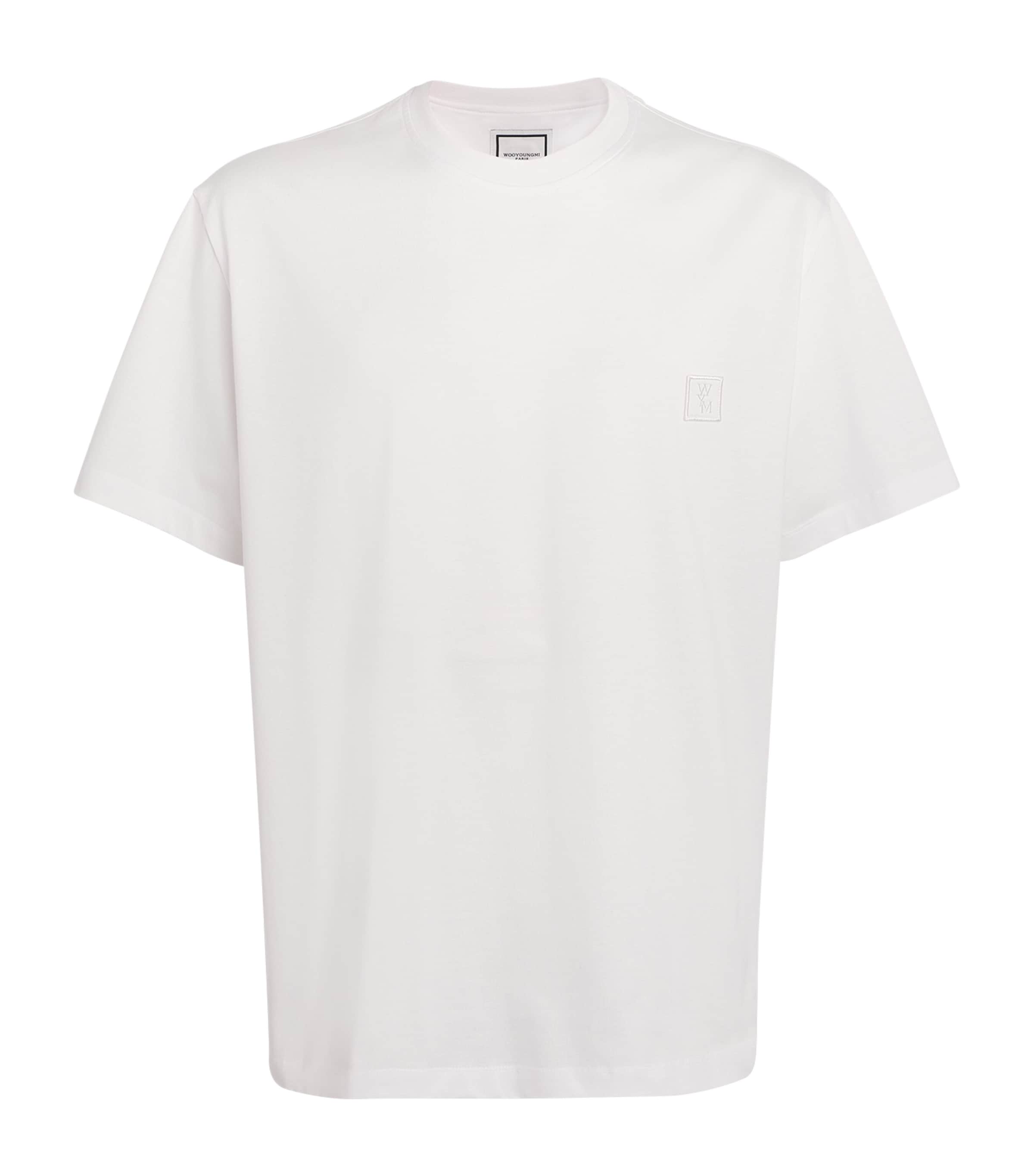 Wooyoungmi Off-white Flower Back Logo T-shirt In White