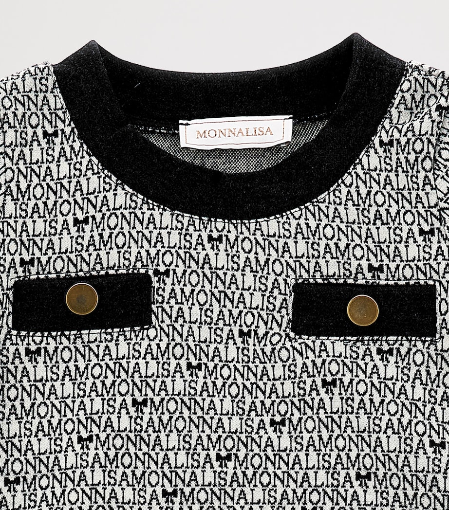 Knitted Monogram Top and Skirt Set (2-12 Years) PANNA+NERO Image 3