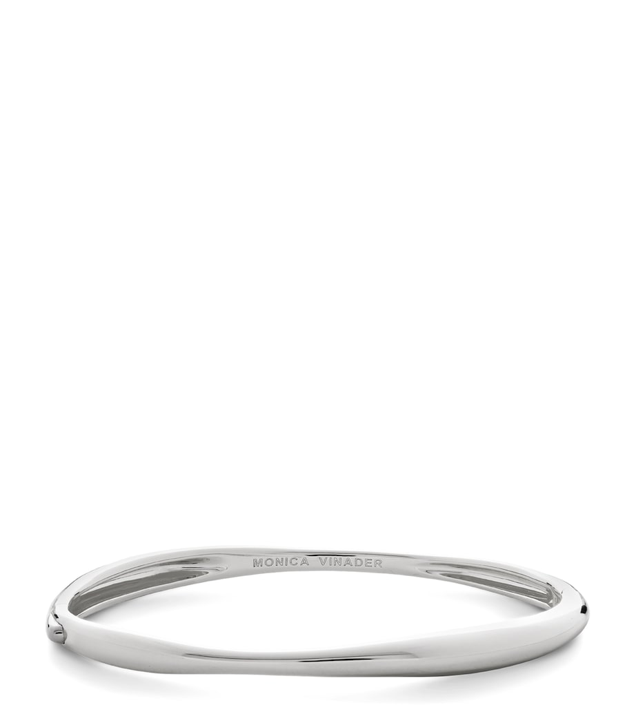 Monica Vinader Sterling Silver Nura Bangle Sterling Silver Image 1