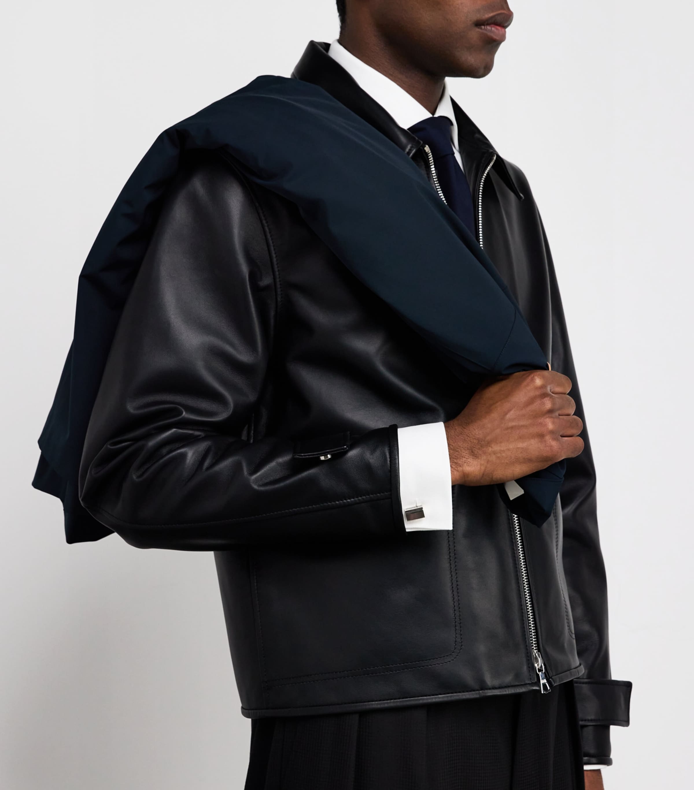 Sterling Silver Mother-Of-Pearl Cufflinks GREY Image 2