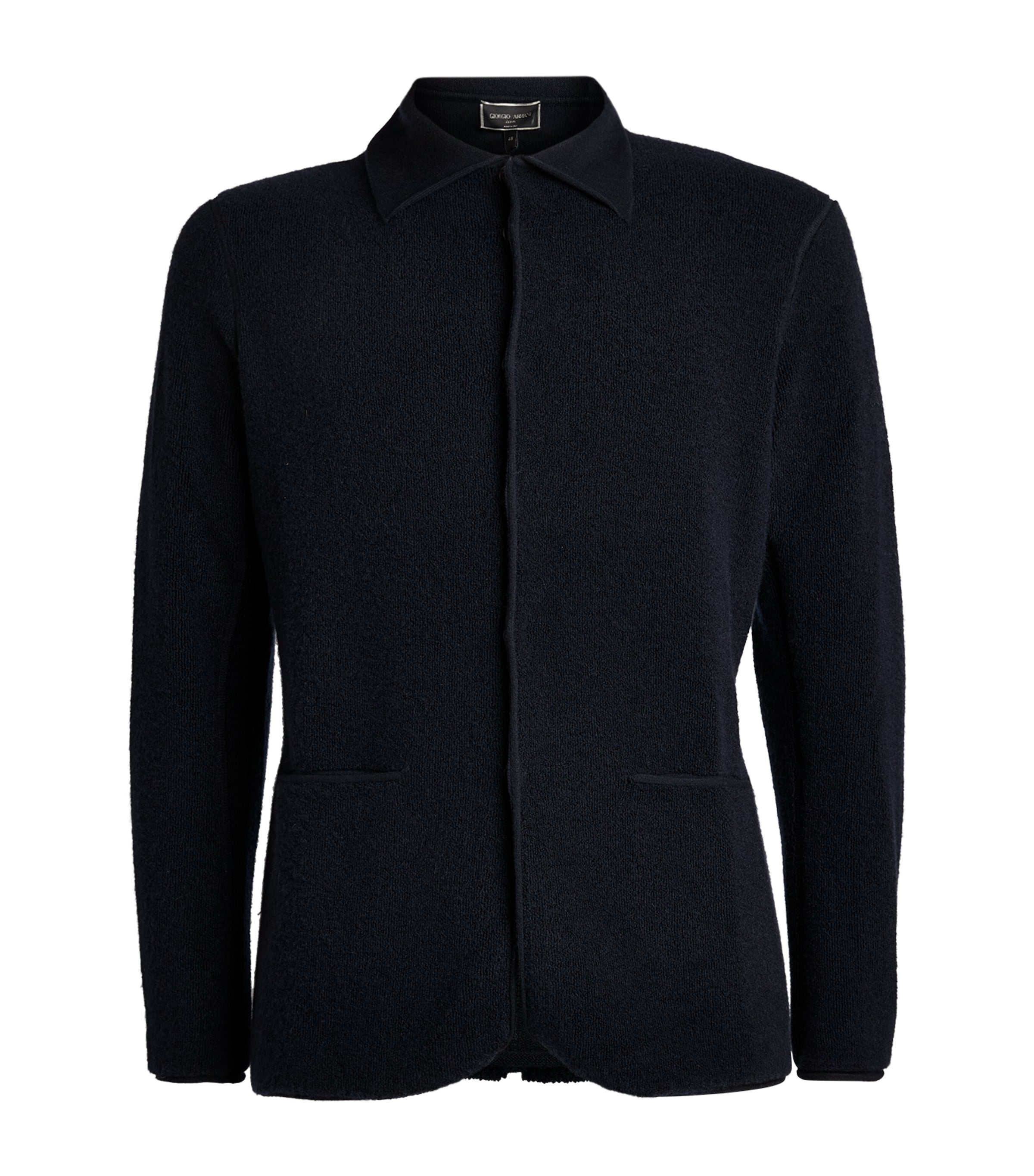 Shop Giorgio Armani Cashmere-blend Jacket