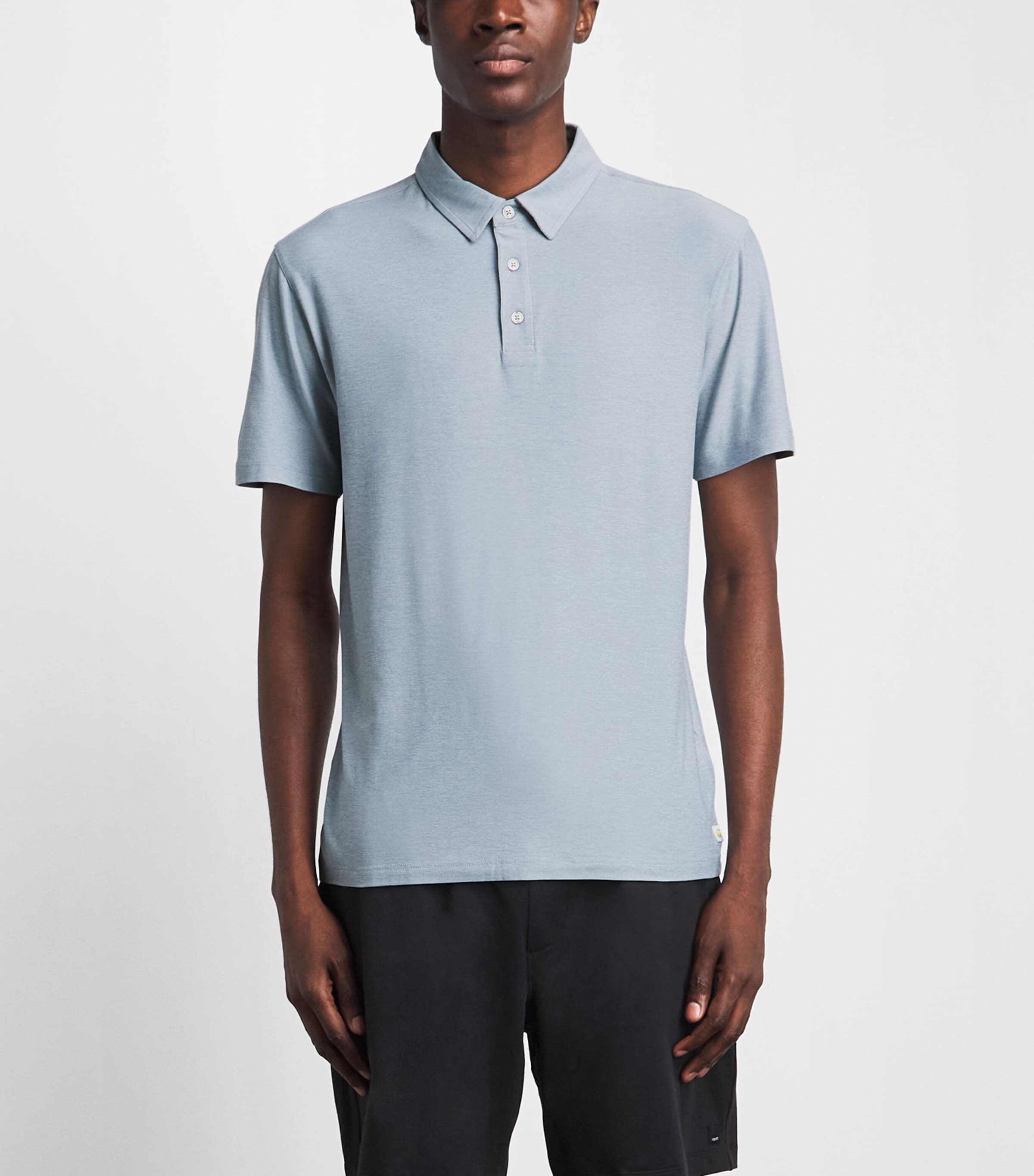 VUORI Mens Strato Tech Polo Shirt Rdh Raindrop He Image 4