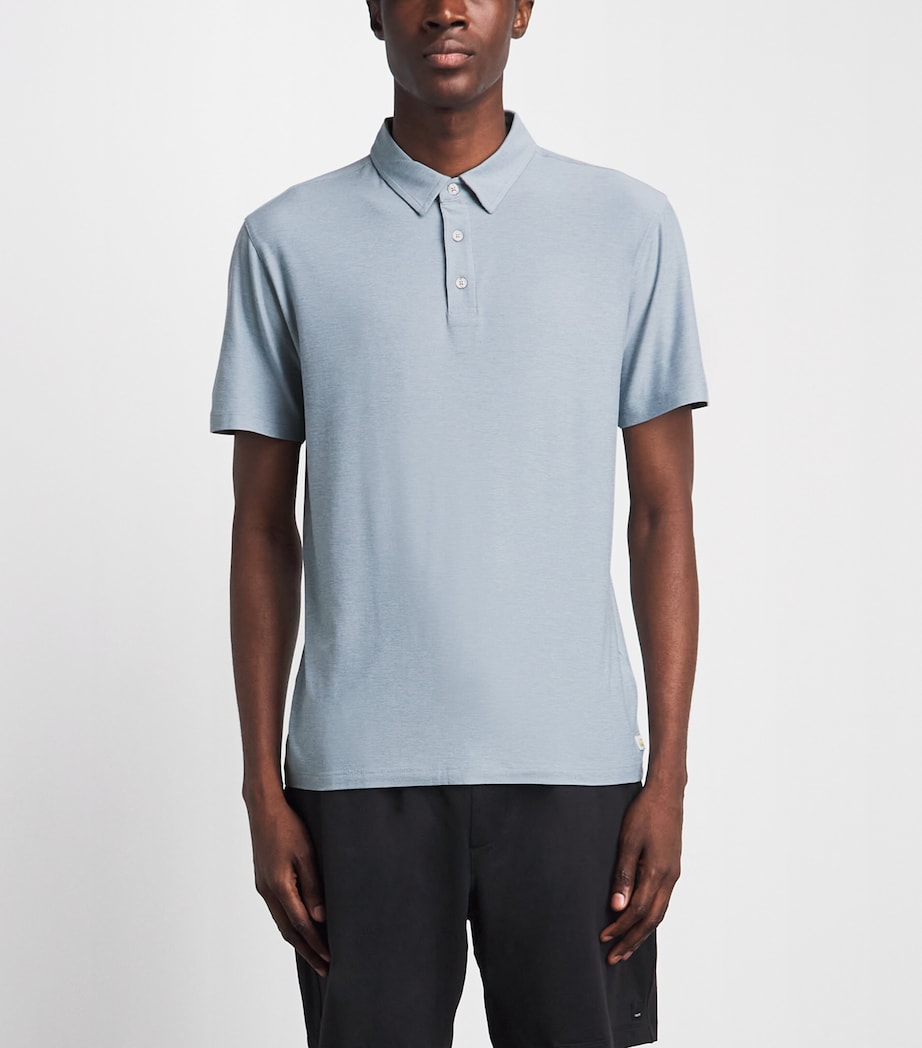 VUORI Mens Strato Tech Polo Shirt Rdh Raindrop He Image 4