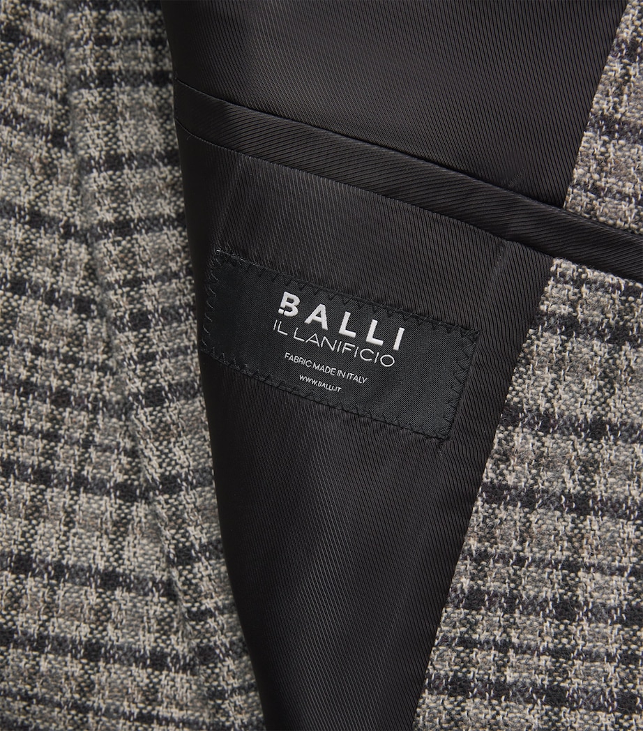 Oversized Check Double-Breasted Blazer YELLOW GREY YG Image 5