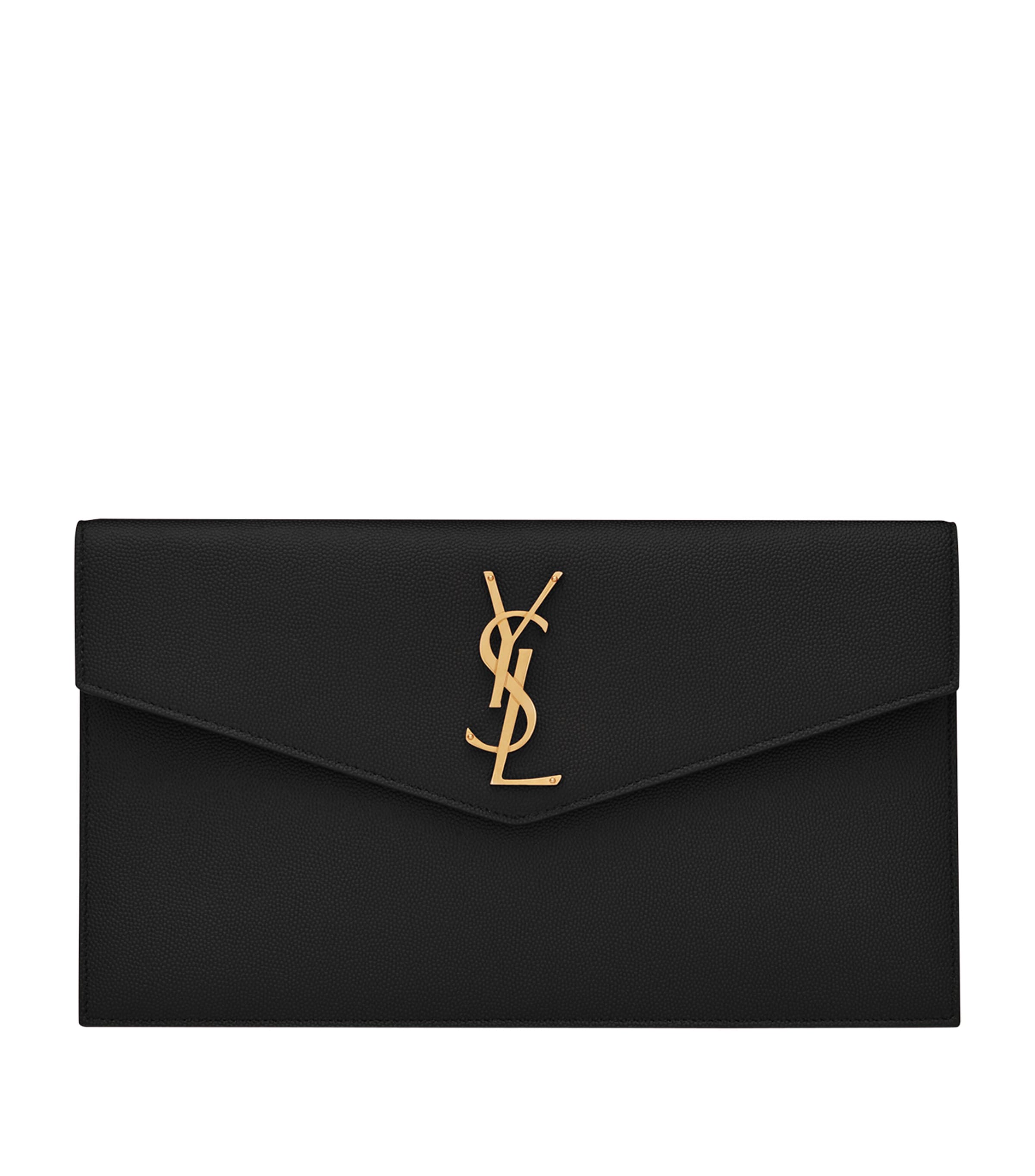 【Saint Laurent】関税・送料込! Uptown textured-leather pouch SAINT LAURENT Uptown textured-leather pouch | NET-A-PORTER