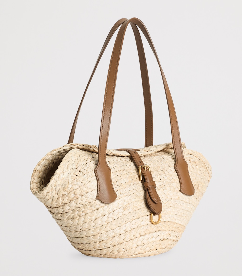 Straw Shoulder Bag 8Z096-NATURALE Image 3