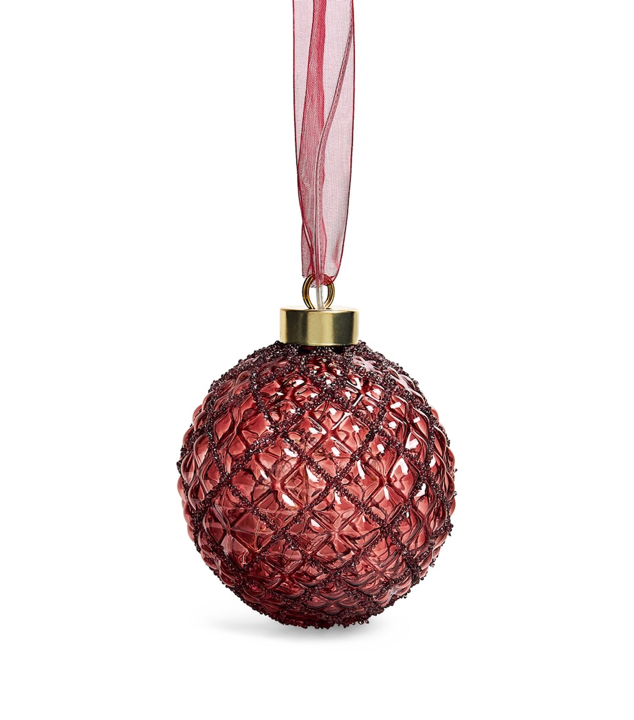 Micro-LED Bauble MAROON/WARM WHITE Image 1