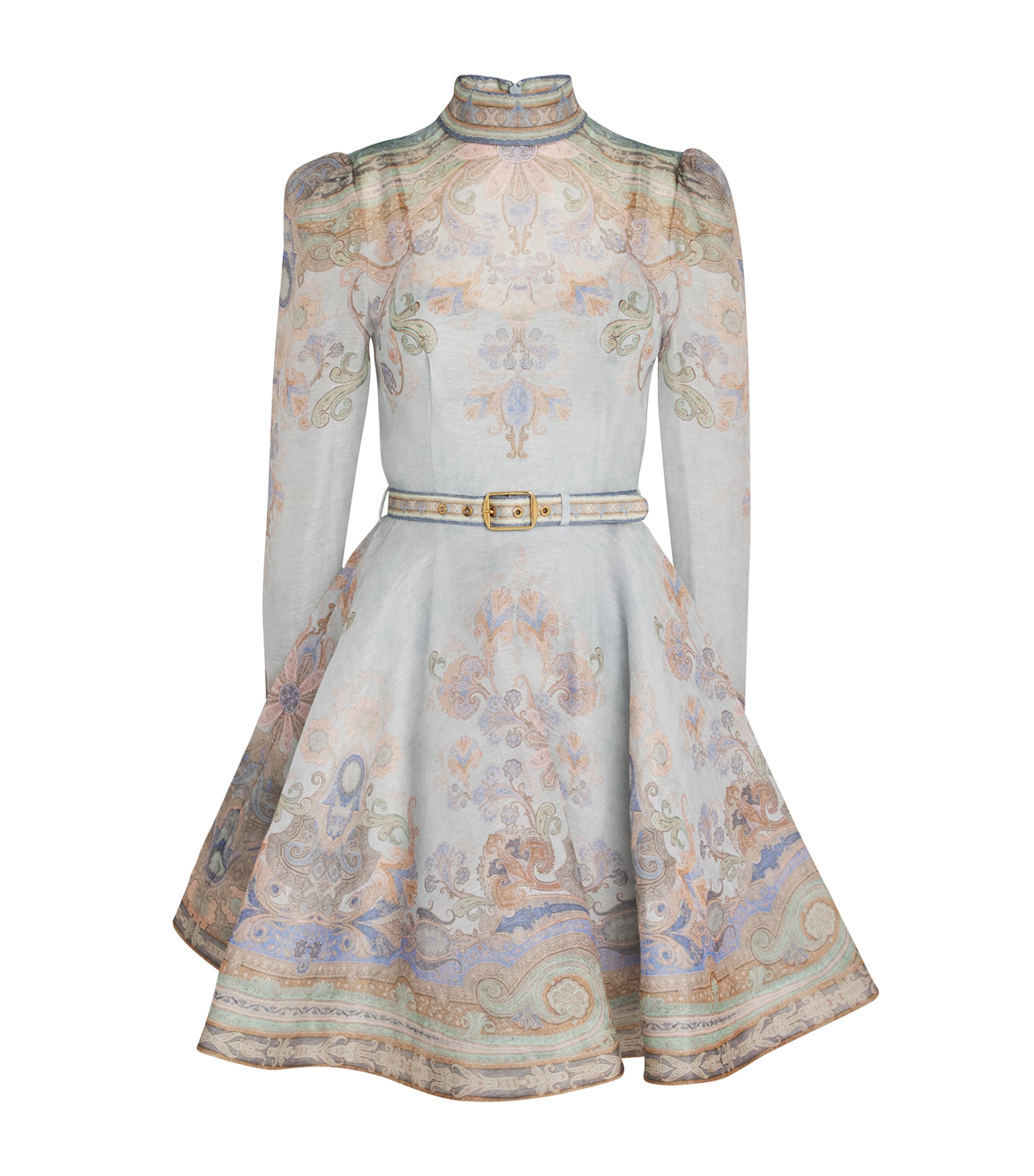 Shop Zimmermann Belted Eden Mini Dress