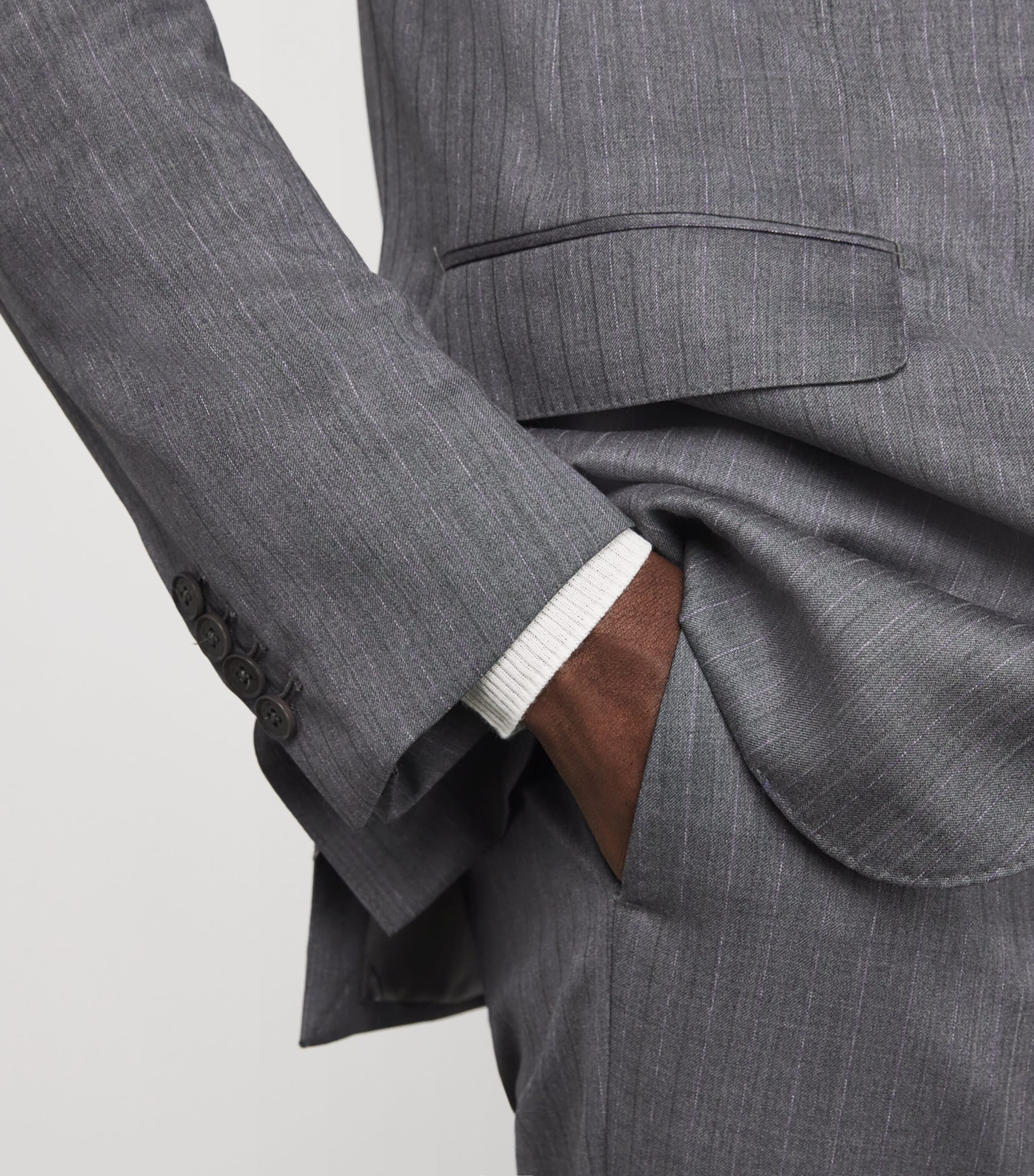 Wool-Blend Blazer 25 GREY Image 7