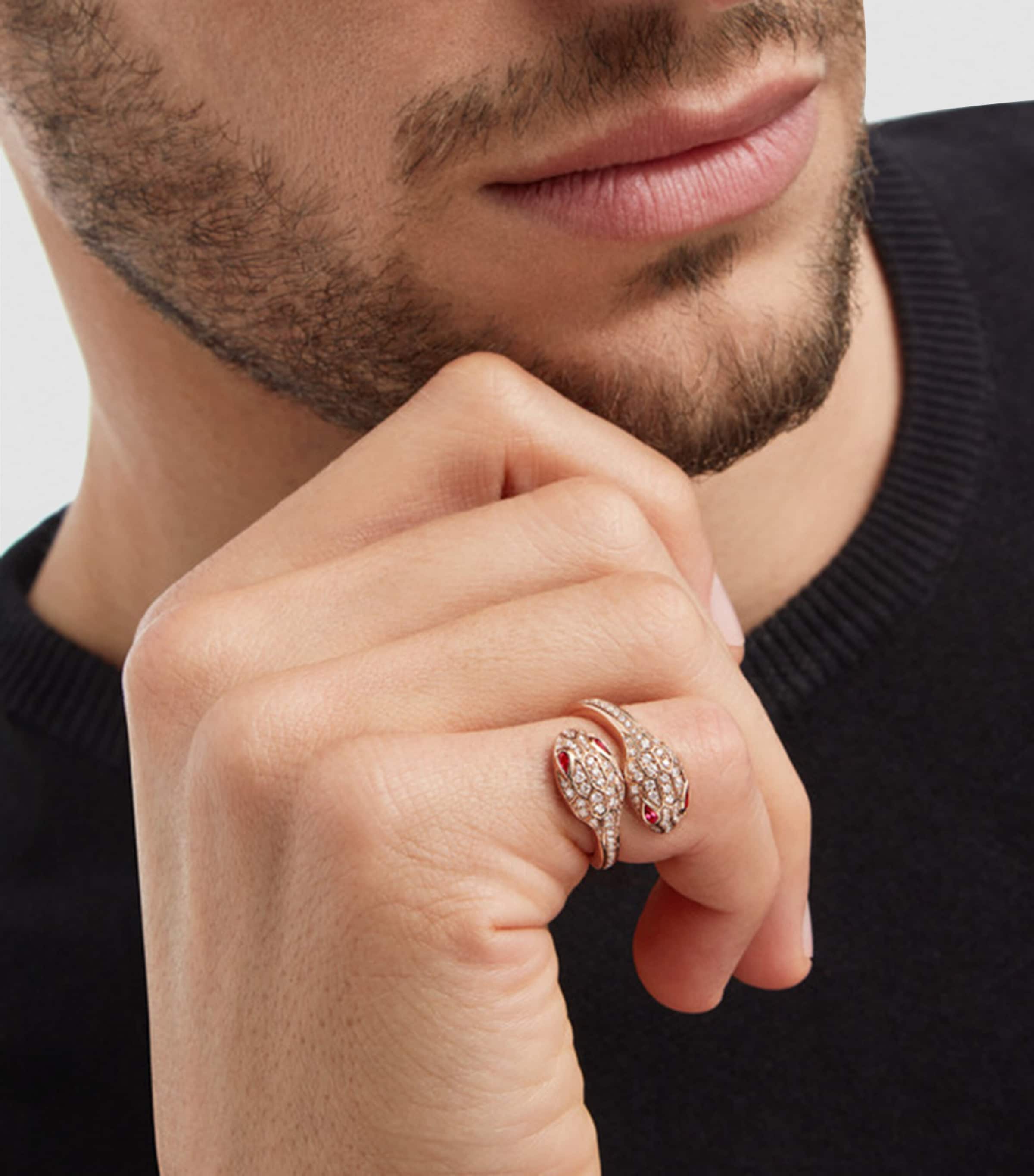 Bvlgari Rose Gold, Diamond and Rubellite Serpenti Seduttori Ring Pink Gold Image 5