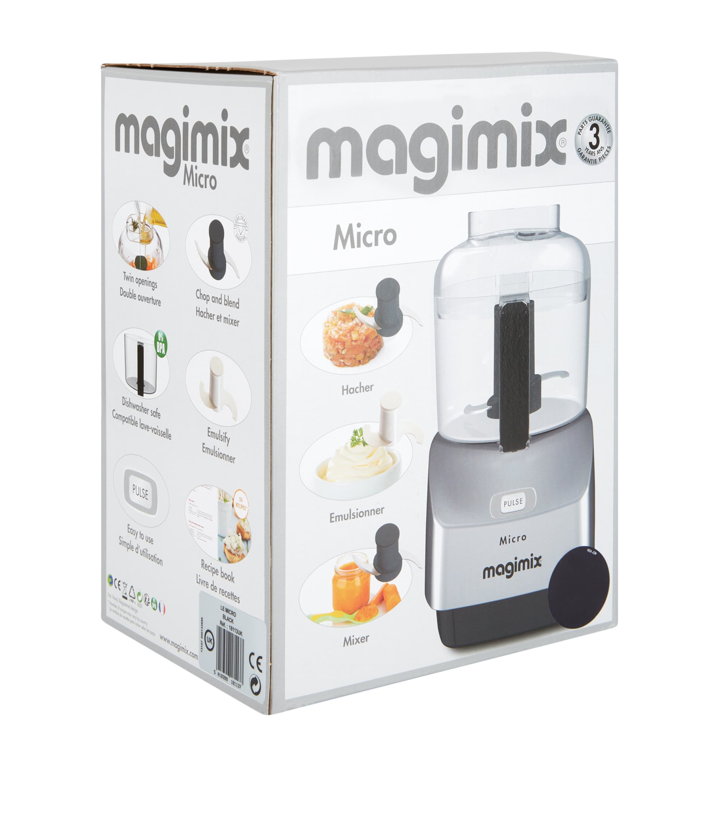 Mini Chopper (0.8L) BLACK Image 2