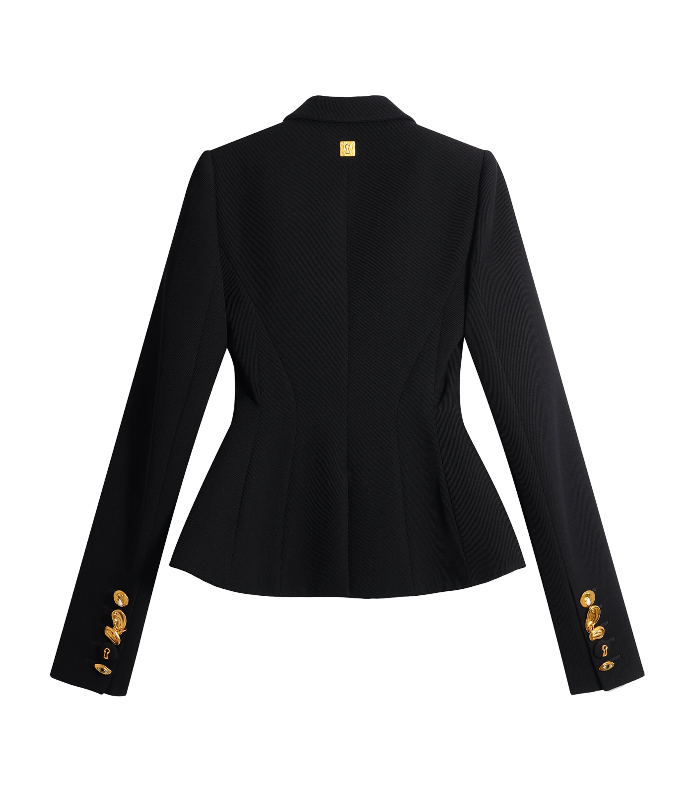 Schiaparelli Womens Virgin Wool Basque Jacket Black Image 4