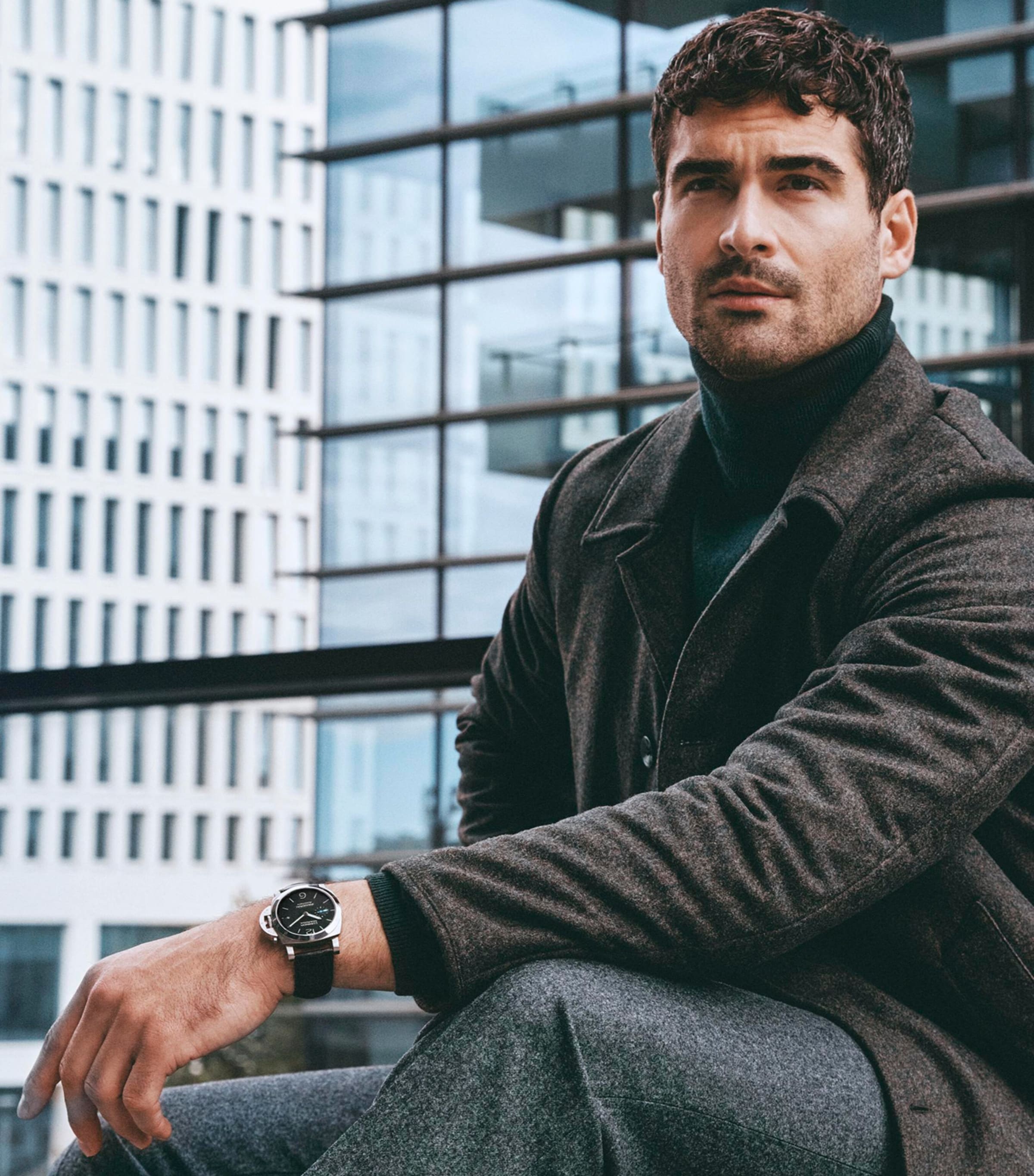 Stainless Steel Luminor Marina Watch 40mm BLACK Image 6