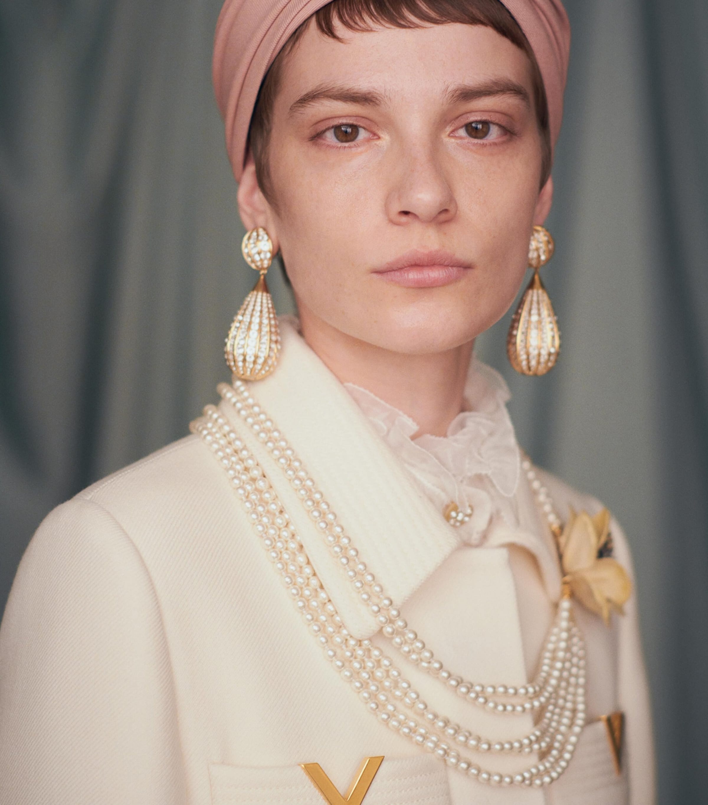 Crystal-Embellished Clip-On Earrings 9MN Image 5