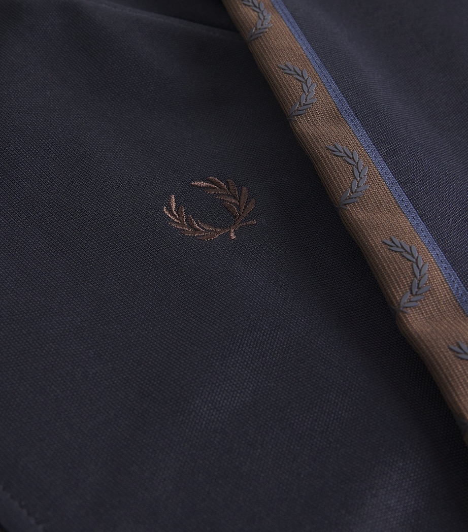 Contrast-Tape Track Jacket 40A NAVY/BURNTOBACCO Image 5