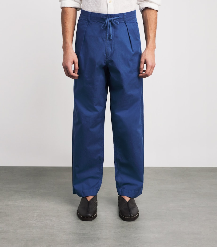 Stretch-Cotton Twill Prepster Trousers NIGHT NAVY Image 3
