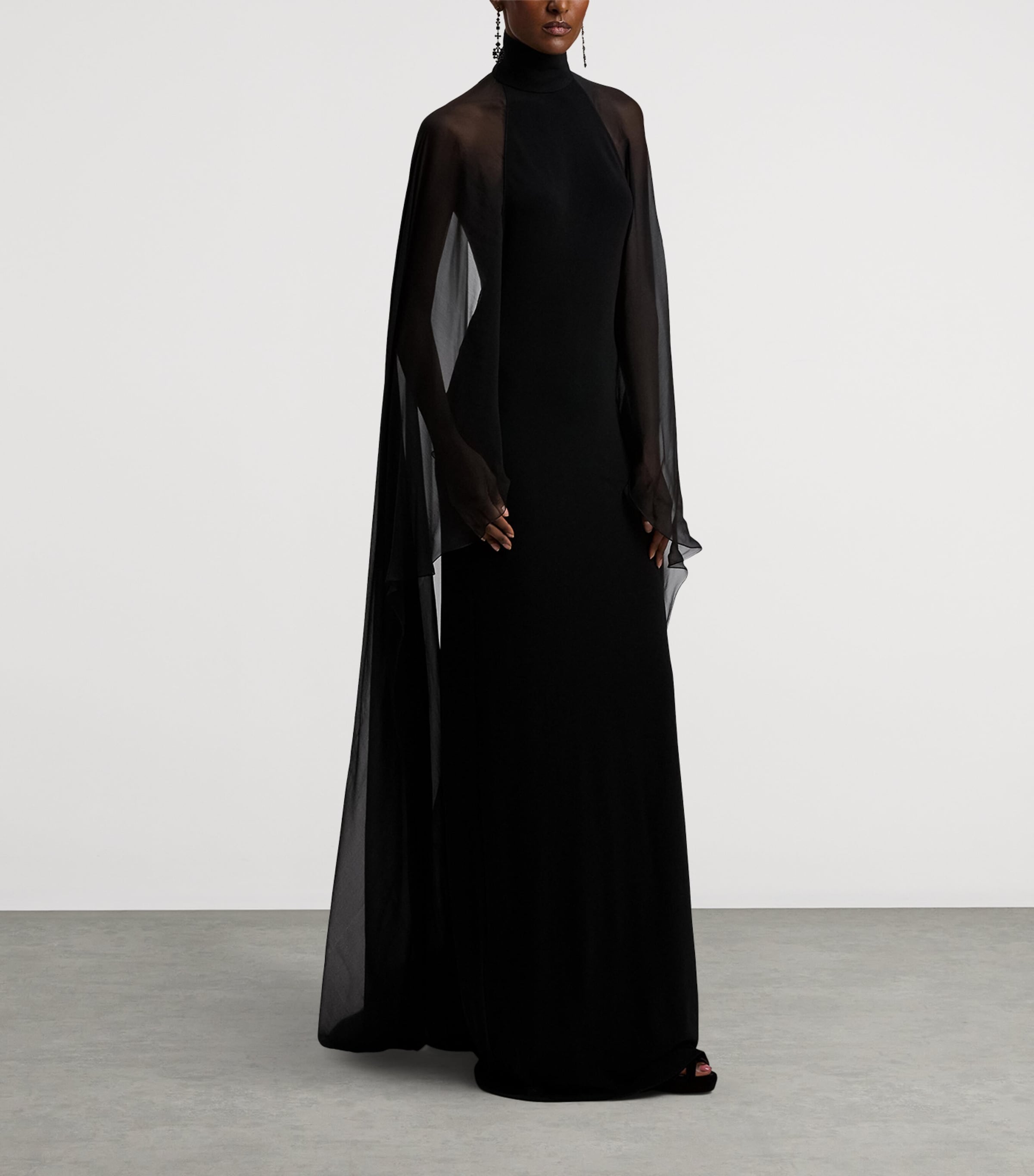 Jersey Tilly Evening Dress BLACK Image 2