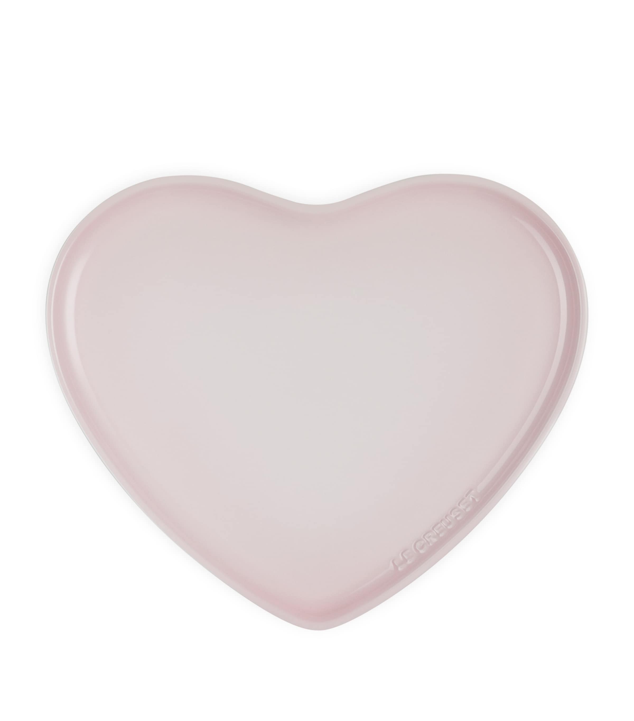 Stoneware Heart Serving Plate (32cm) SHELL PINK Image 3