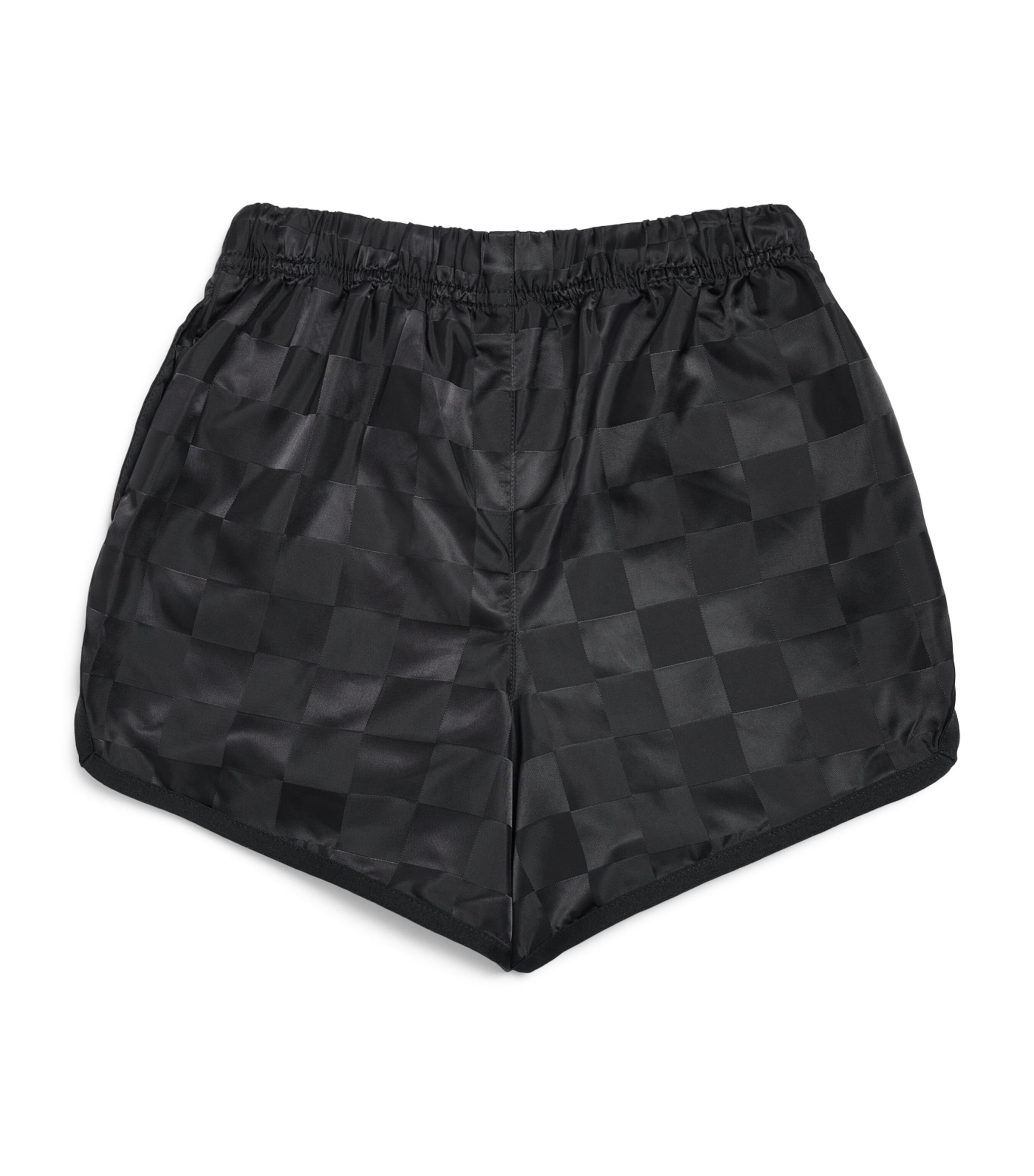 FEAR OF GOD ESSENTIALS KIDS Chequerboard Sports Shorts (2-14 Years) Black Image 1