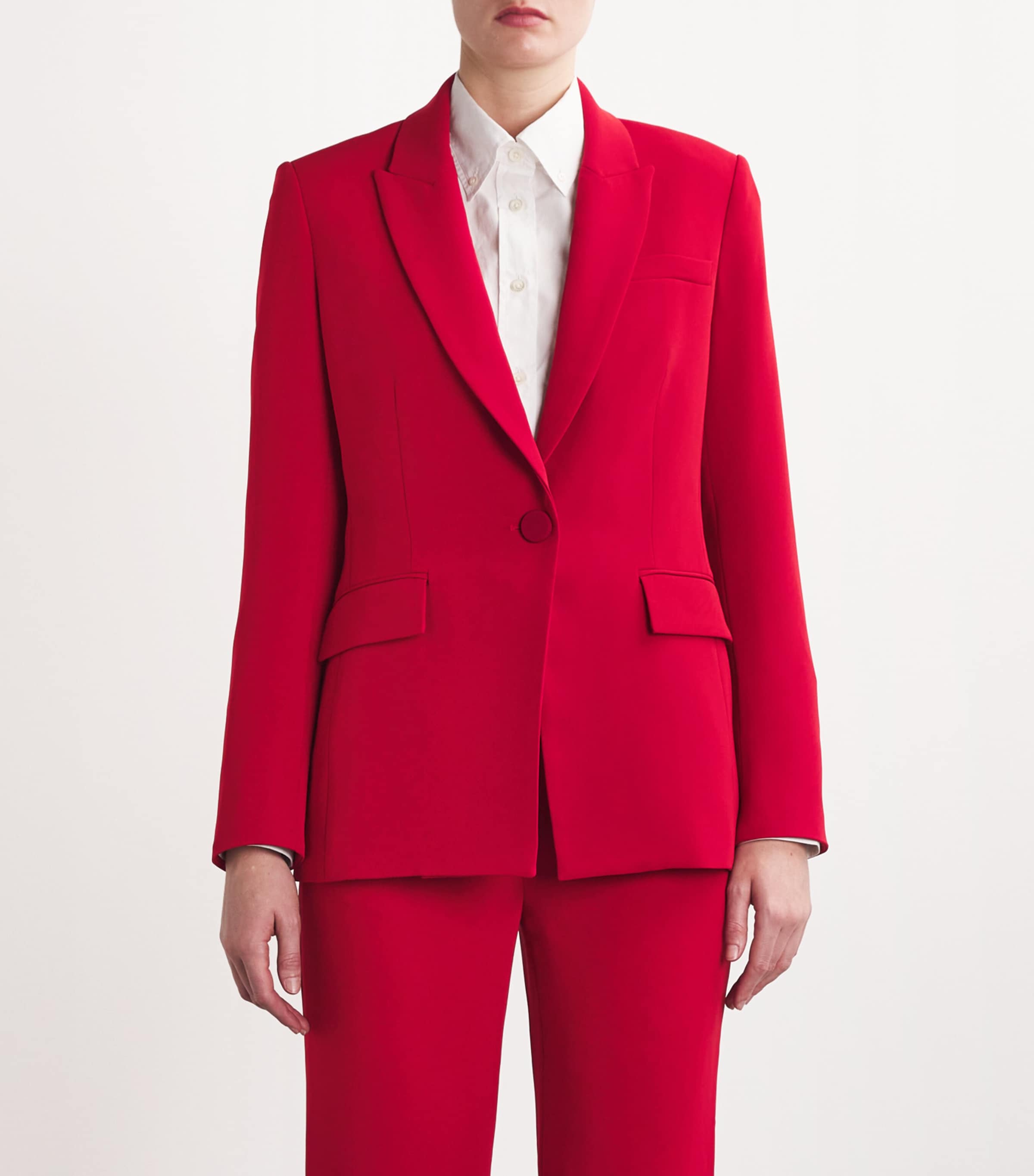 Long and Lean Dickey Blazer R0023 CRIMSON Image 3
