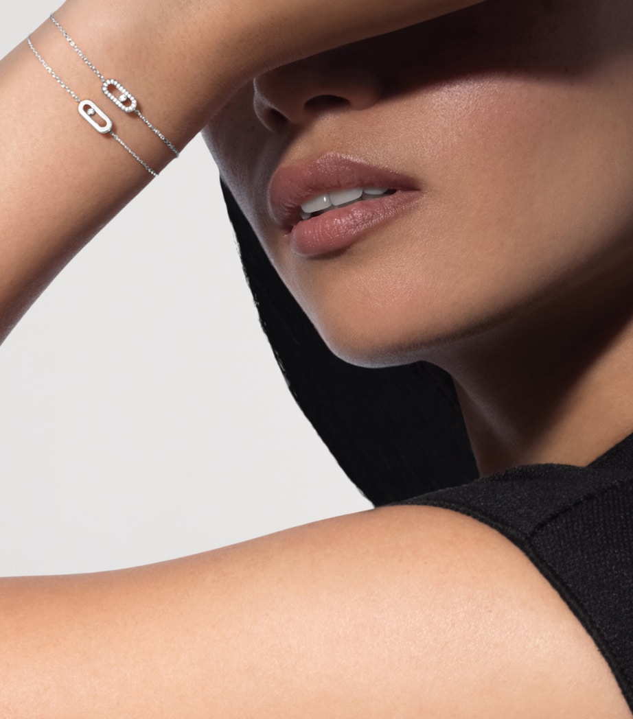 Messika Move Uno Mini White Gold and Diamond Chain Bracelet White Gold Image 2