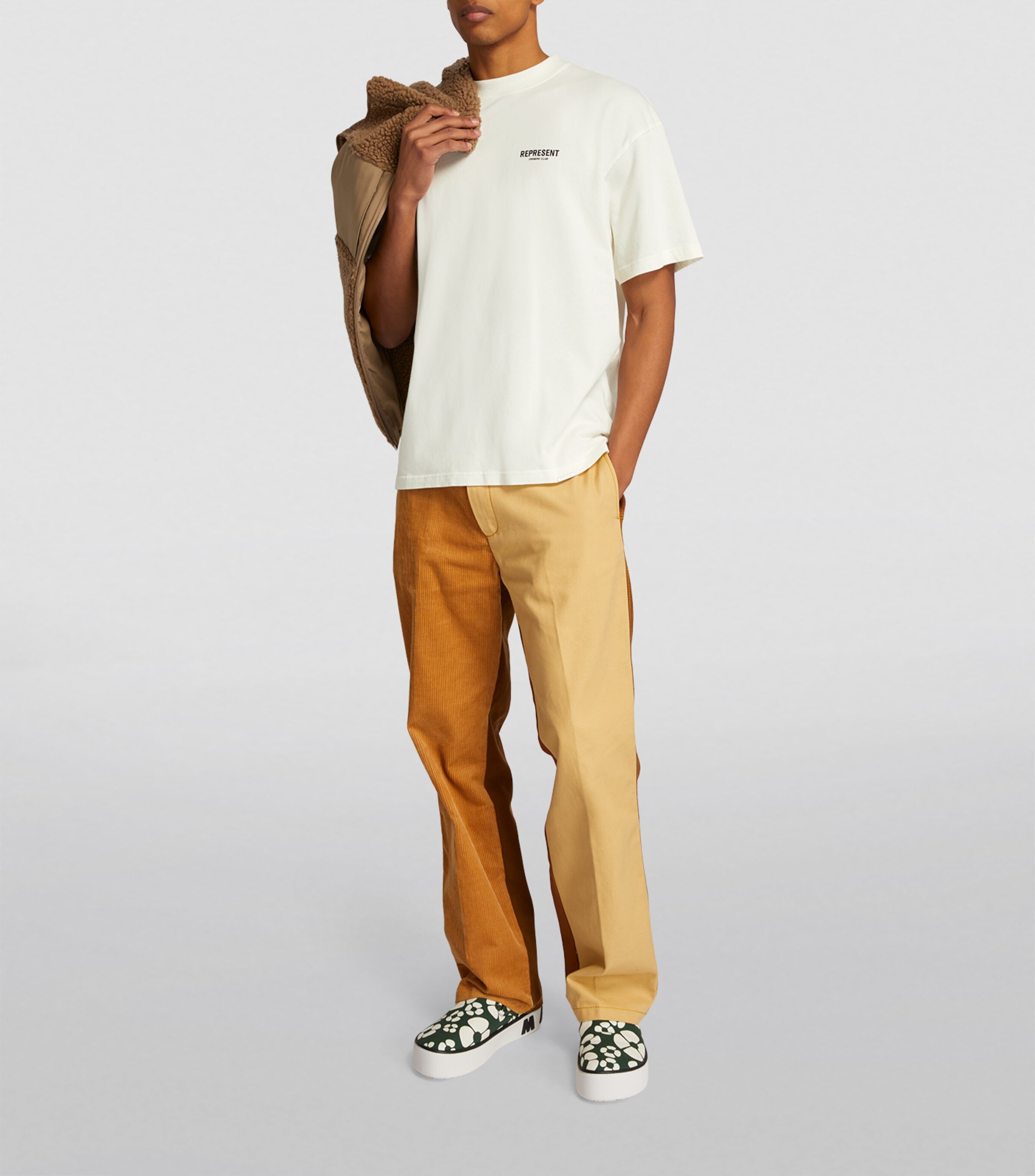 Represent Mens Owners Club T-Shirt Flat White Image 7