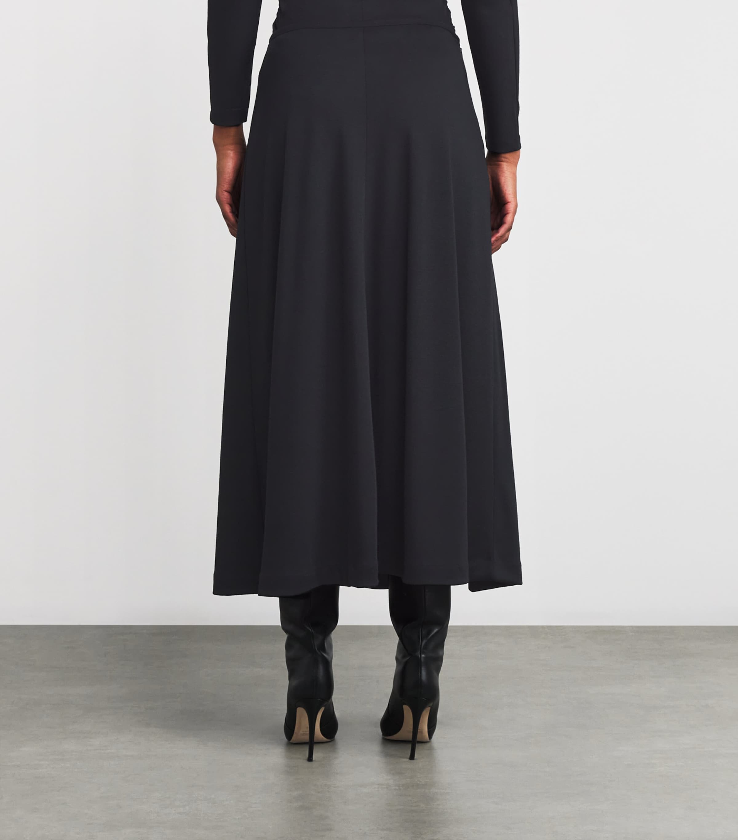 Jersey Maxi Skirt BLACK Image 4