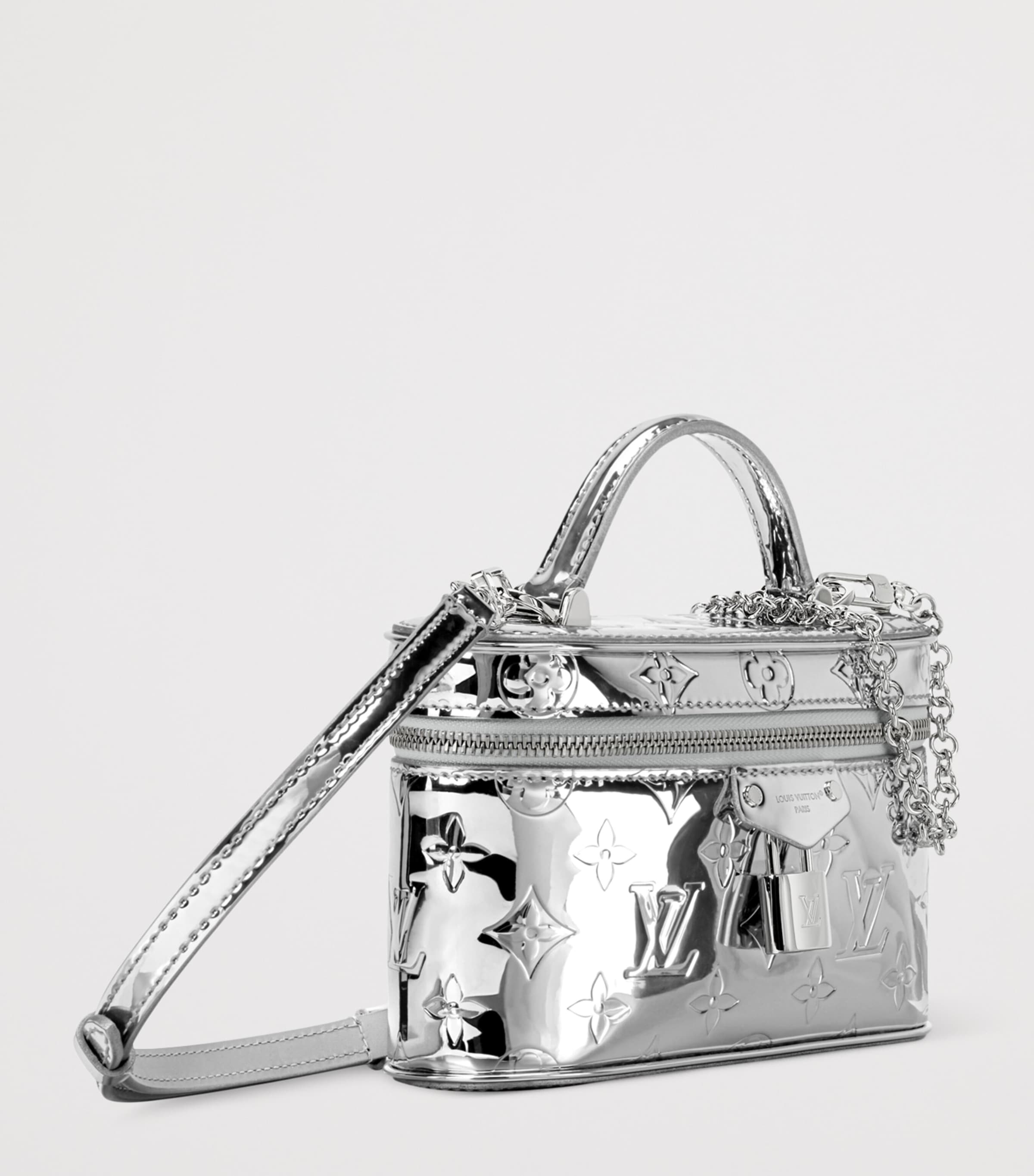 Canvas Vanity Chain Pouch SILVER Image 3