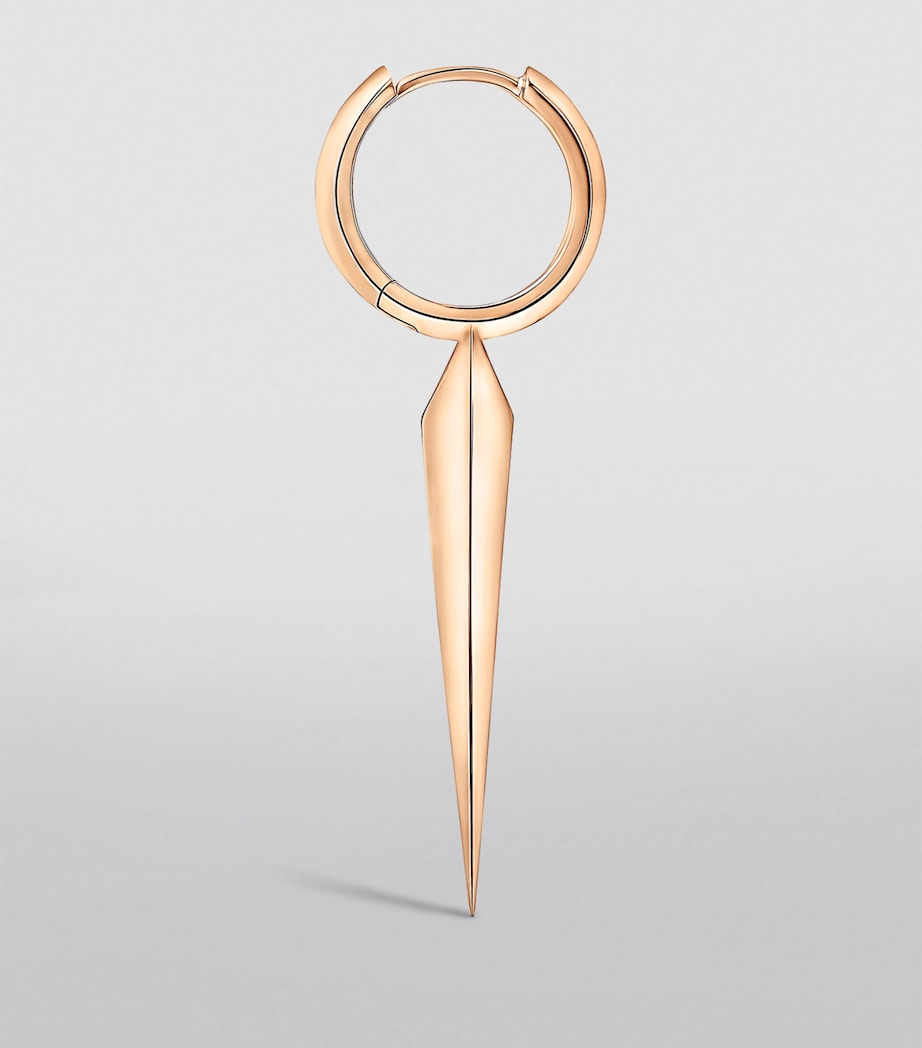 Maria Tash Rose Gold Faceted Grand Spike Hoop Earring (9.5mm) Rose Gold Image 2