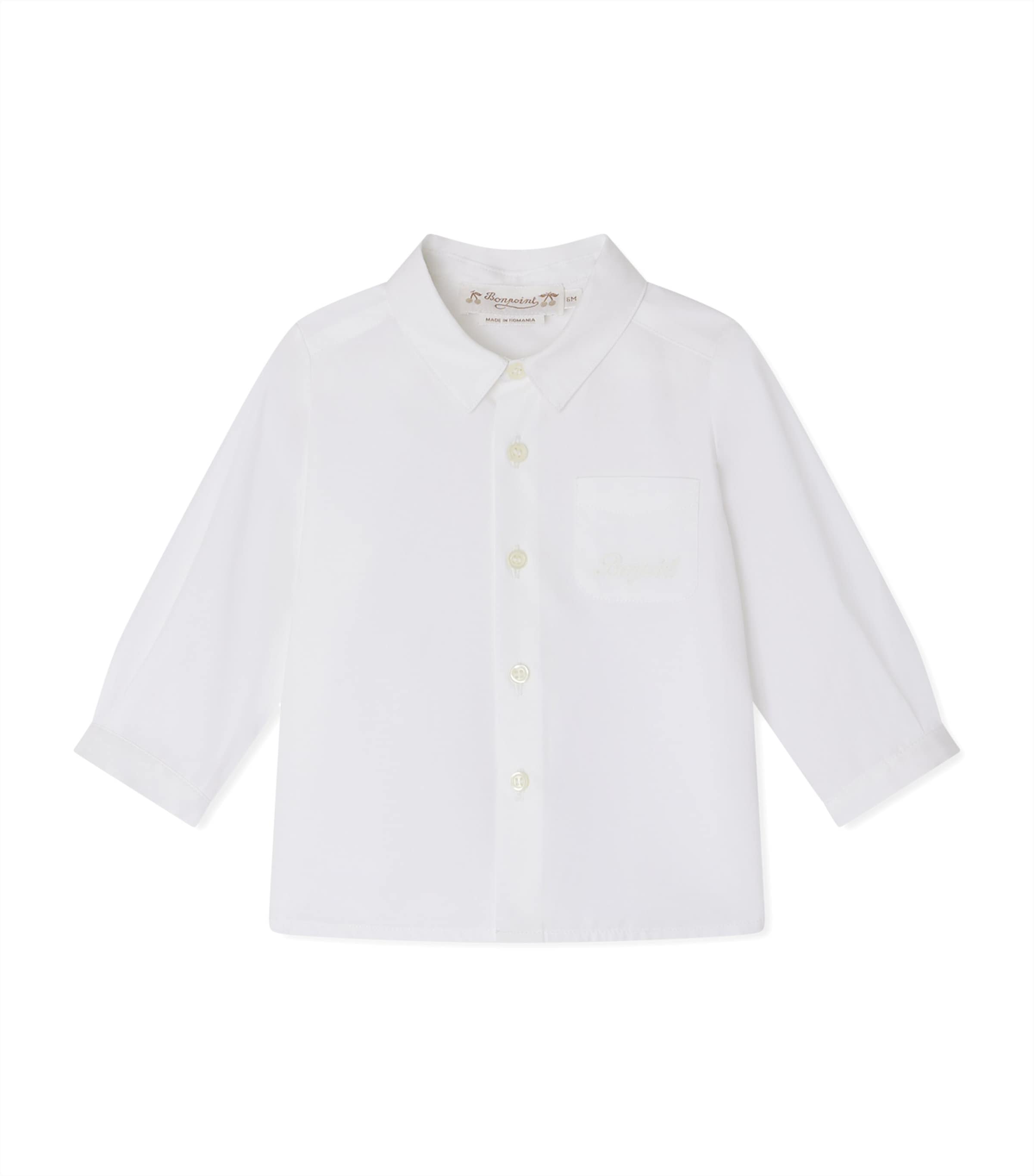 Cotton Shirt (6-18 Months) BLANC LAIT Image 1
