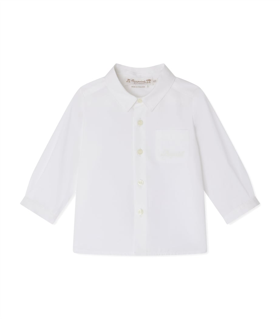 Cotton Shirt (6-18 Months) BLANC LAIT Image 1