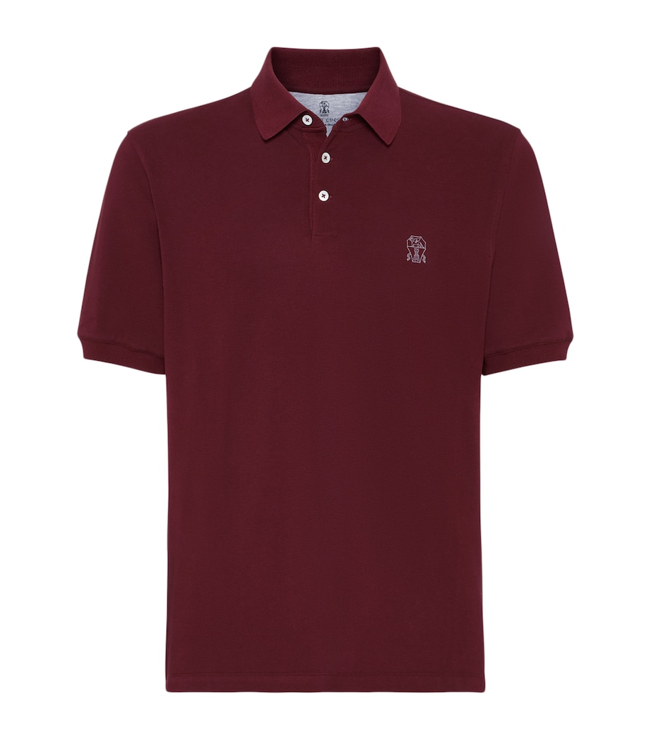 Cotton Logo Polo Shirt COA16 Image 1