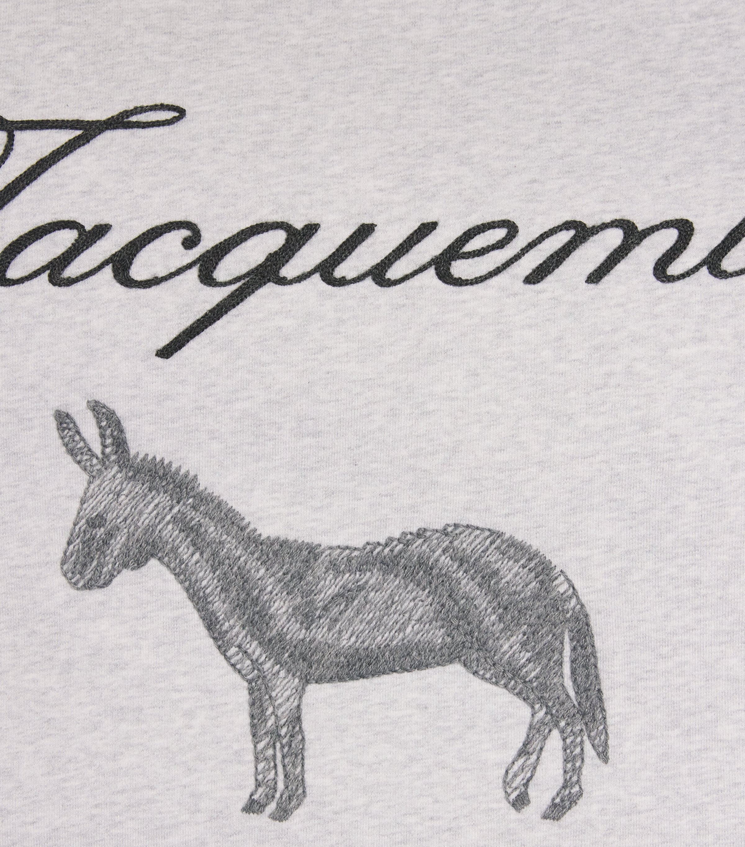 Cotton Embroidered Donkey Sweatshirt DONKEY JCQRD GRY 9DS Image 5