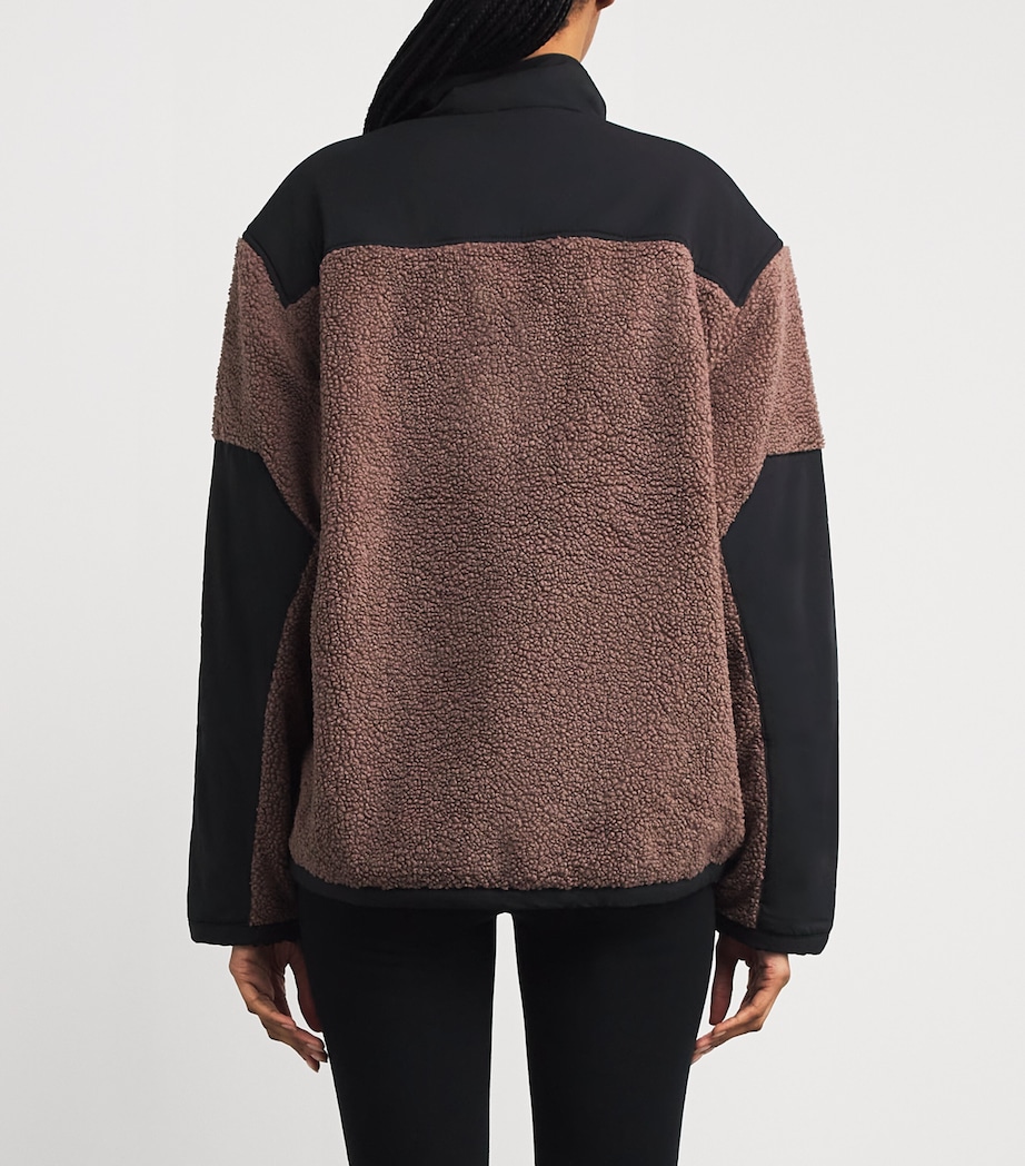 Teddy Oversized Quarter-Zip Sweater UMBER Image 4