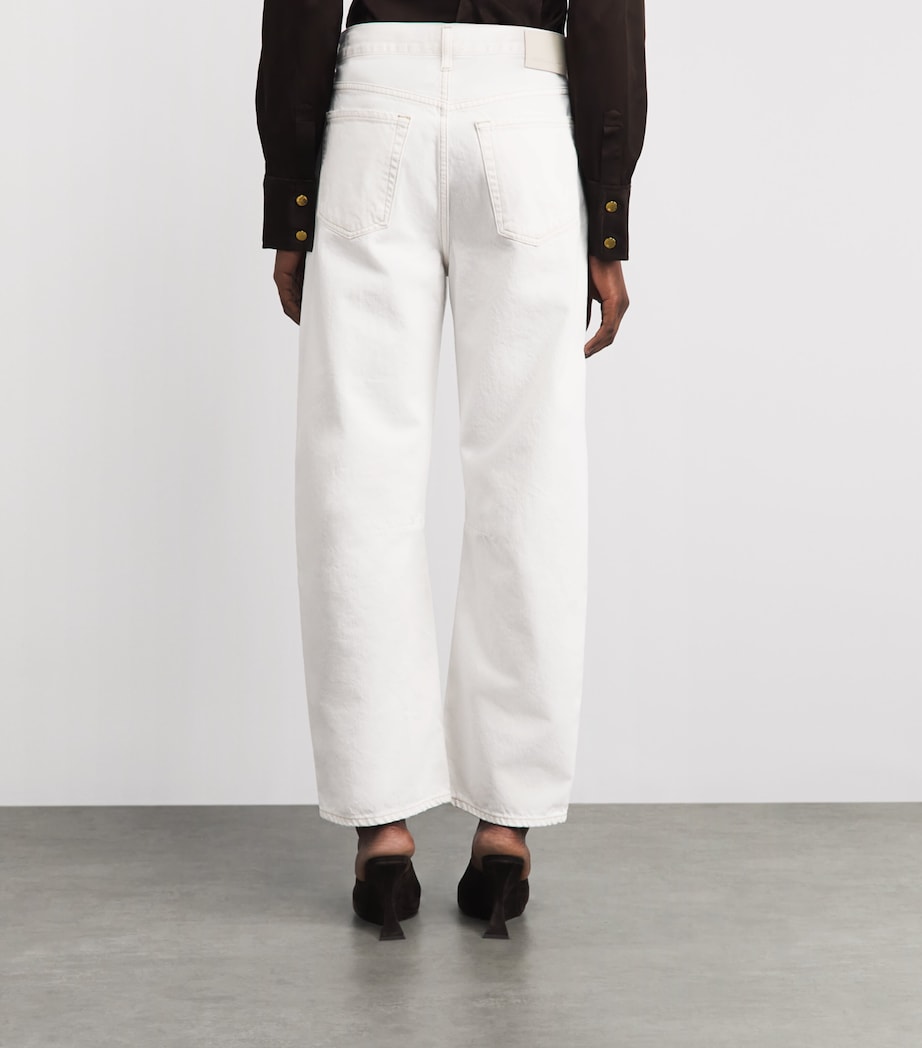 Citizens of Humanity Womens Miro Barrel-Leg Relaxed Jeans Soft White Image 5