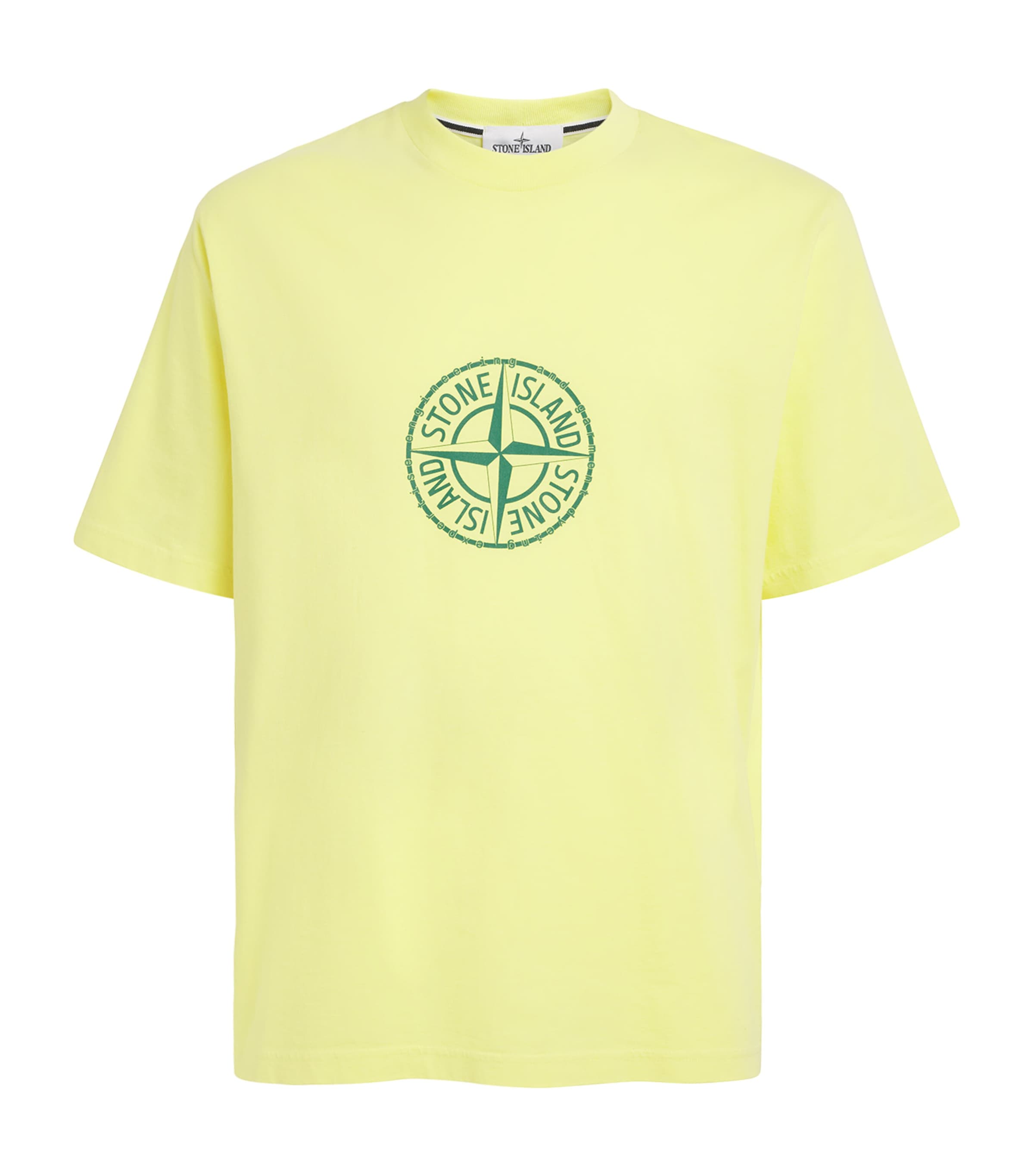 Stone Island Mens Cotton Logo T-Shirt Image 1