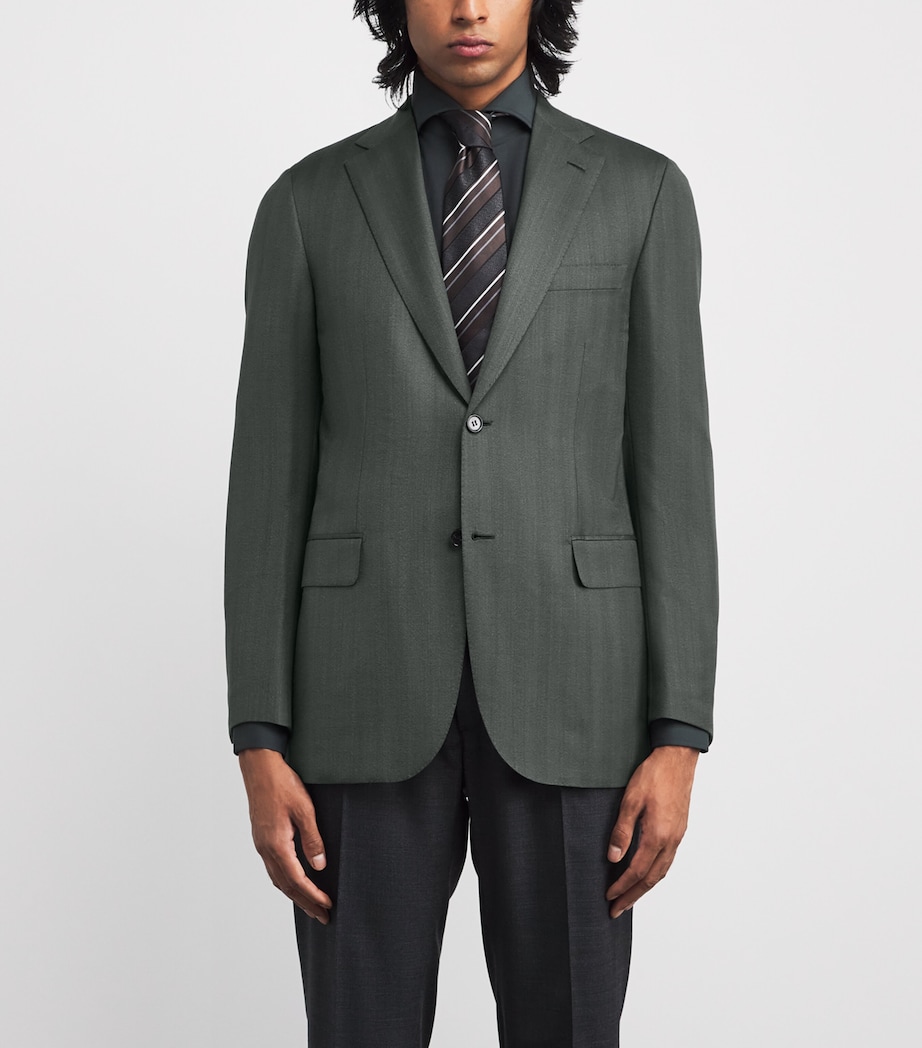 Cashmere-Silk Herringbone Blazer 3300 Image 3