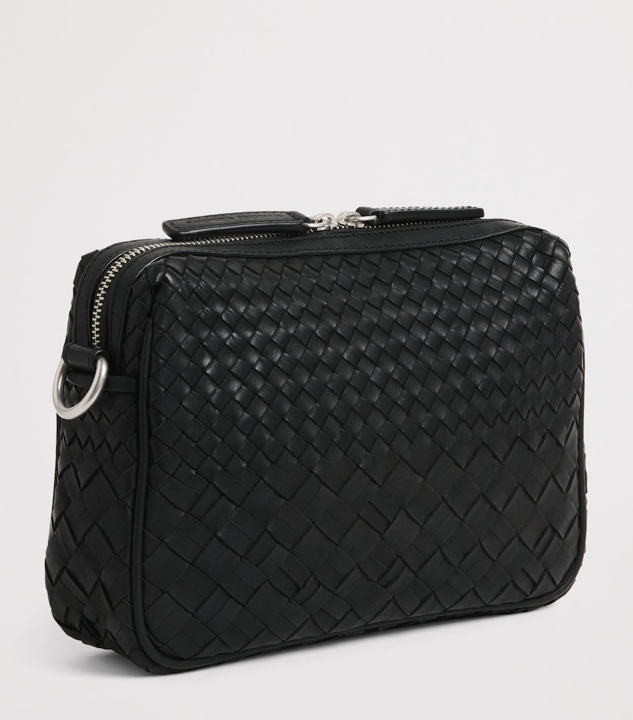 Officine Creative Leather Woven Armor Pouch Nero Image 3