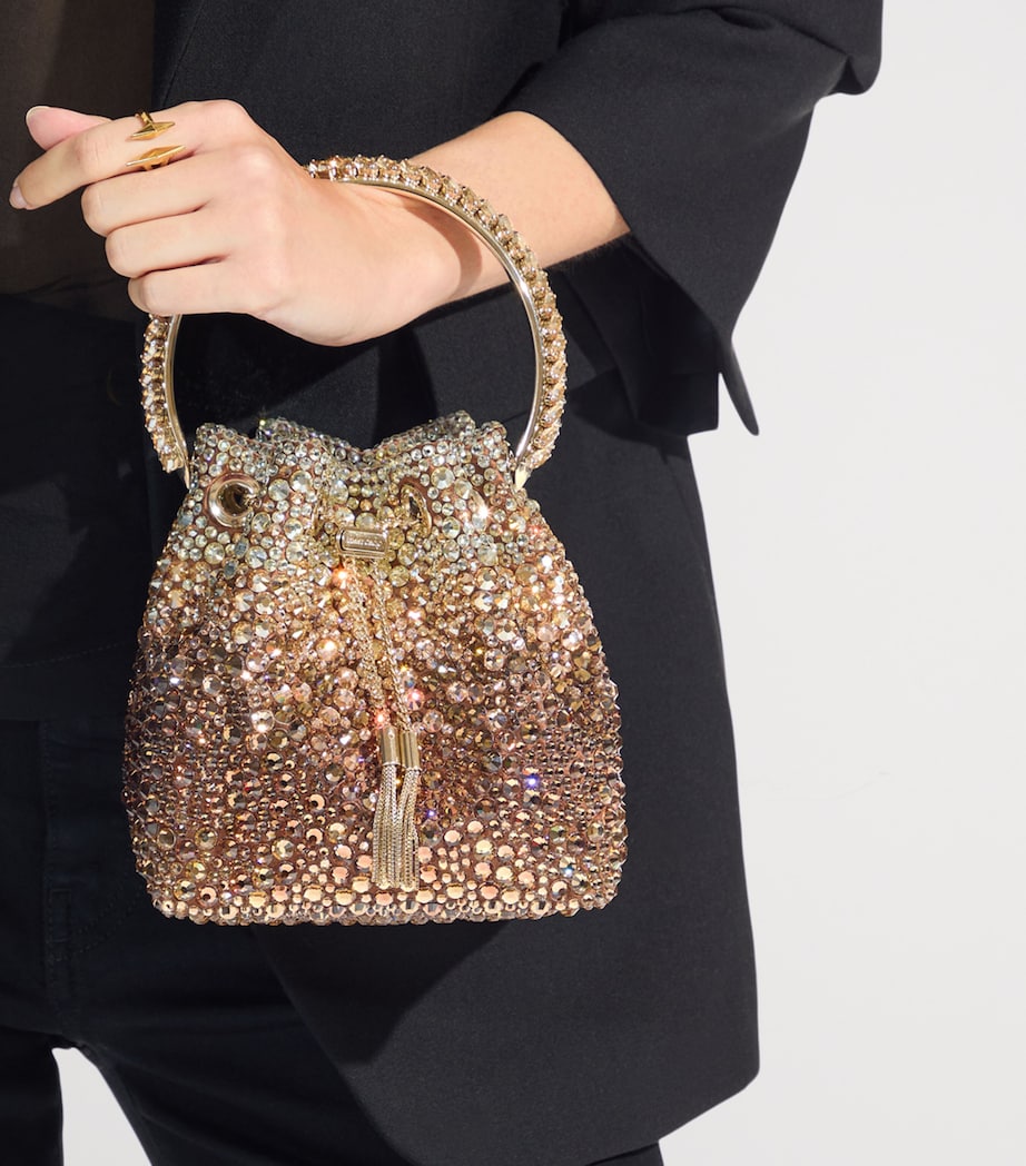 Bon Bon Embellished Top-Handle Bag BRONZE/HONEY MIX Image 2