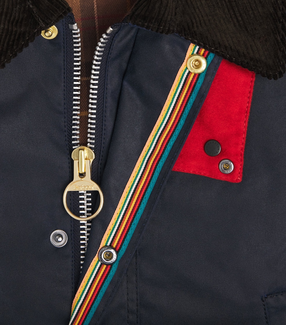 x Paul Smith Waxed Oversized Bedale Jacket NIGHT SKY Image 5