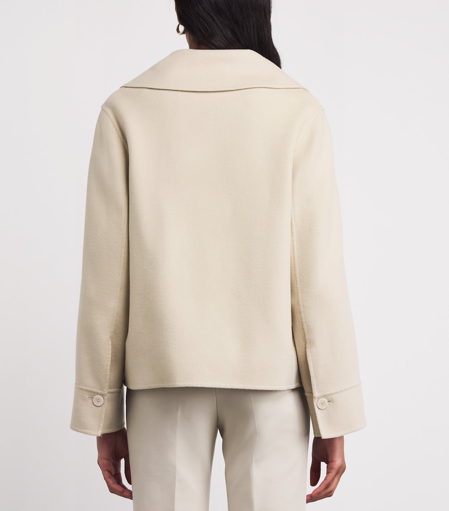 Wool-Silk Rollet Jacket AFFOGATO Image 4